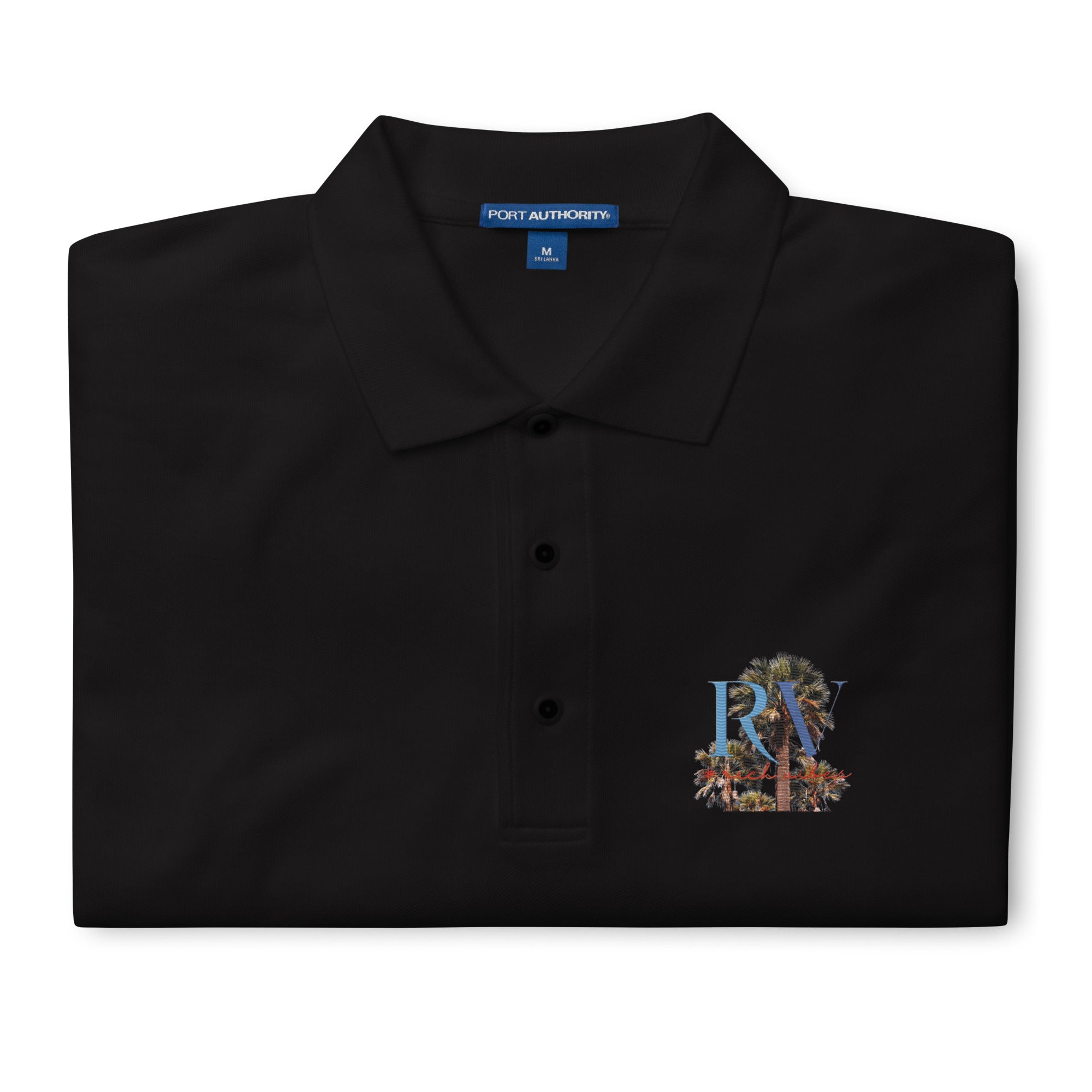 Rich Vibes RV Logo Authentic Signature Collection Men's Premium Polo
