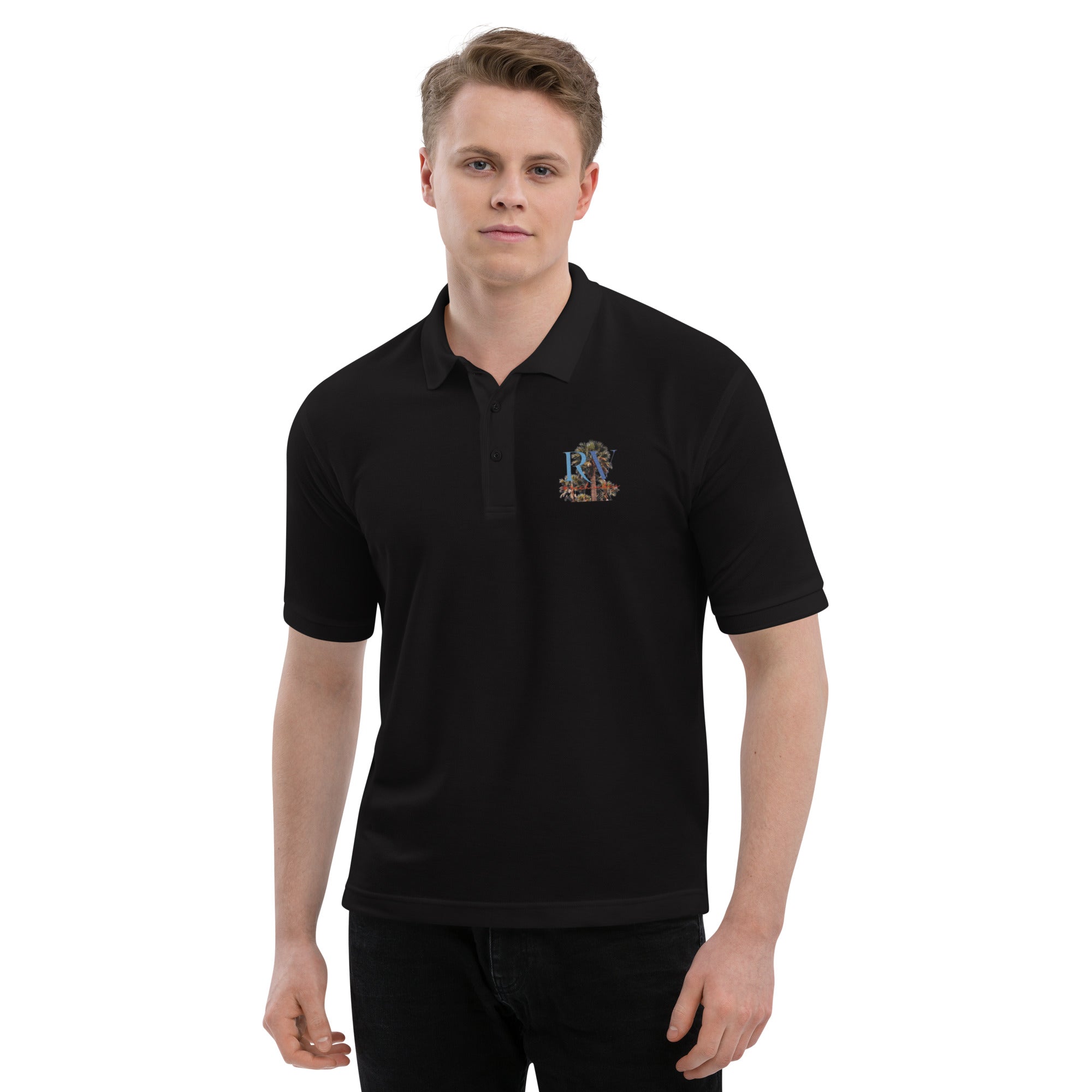 Rich Vibes RV Logo Authentic Signature Collection Men's Premium Polo