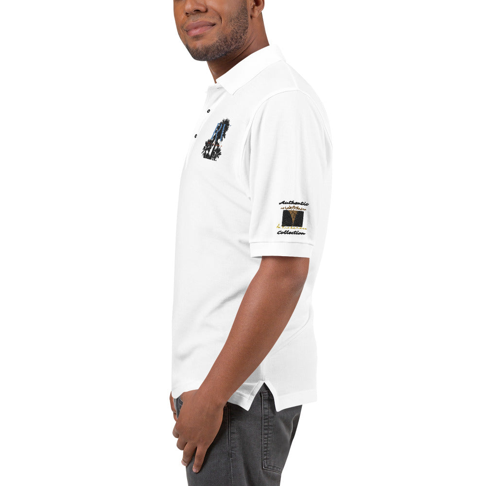 Rich Vibes RV Palm Tree Authentic Signature Collection Men's Premium Polo