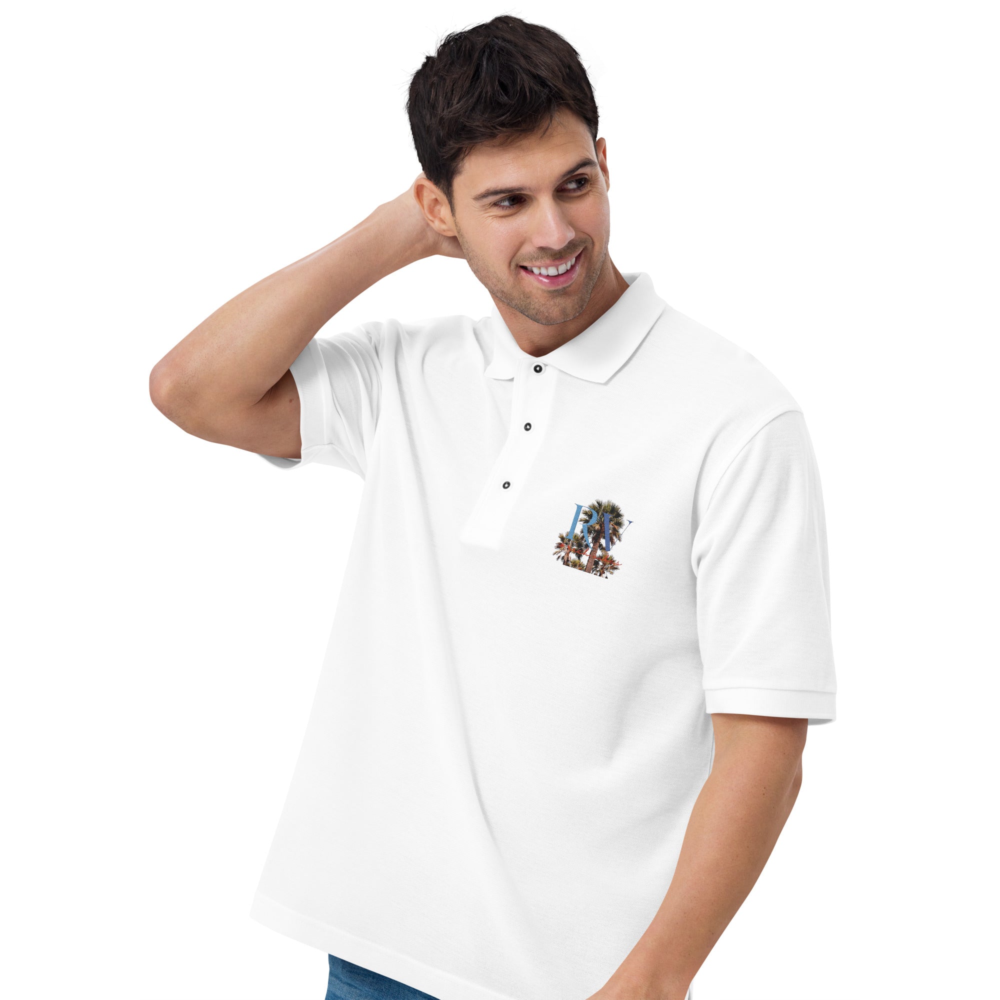 Rich Vibes RV Logo Authentic Signature Collection Men's Premium Polo
