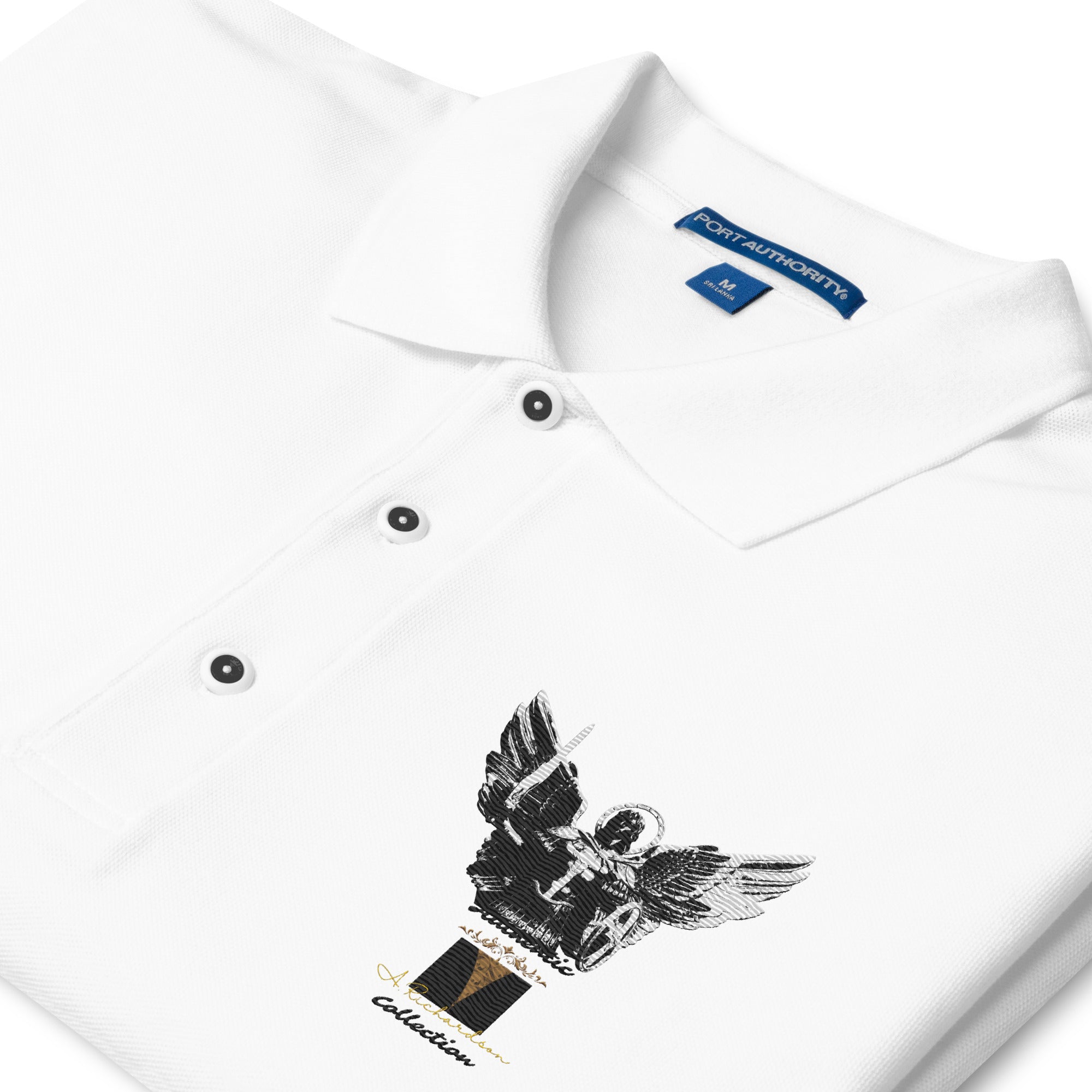 Rich Vibes Archangel Michael Authentic Signature Collection Men's Premium Polo