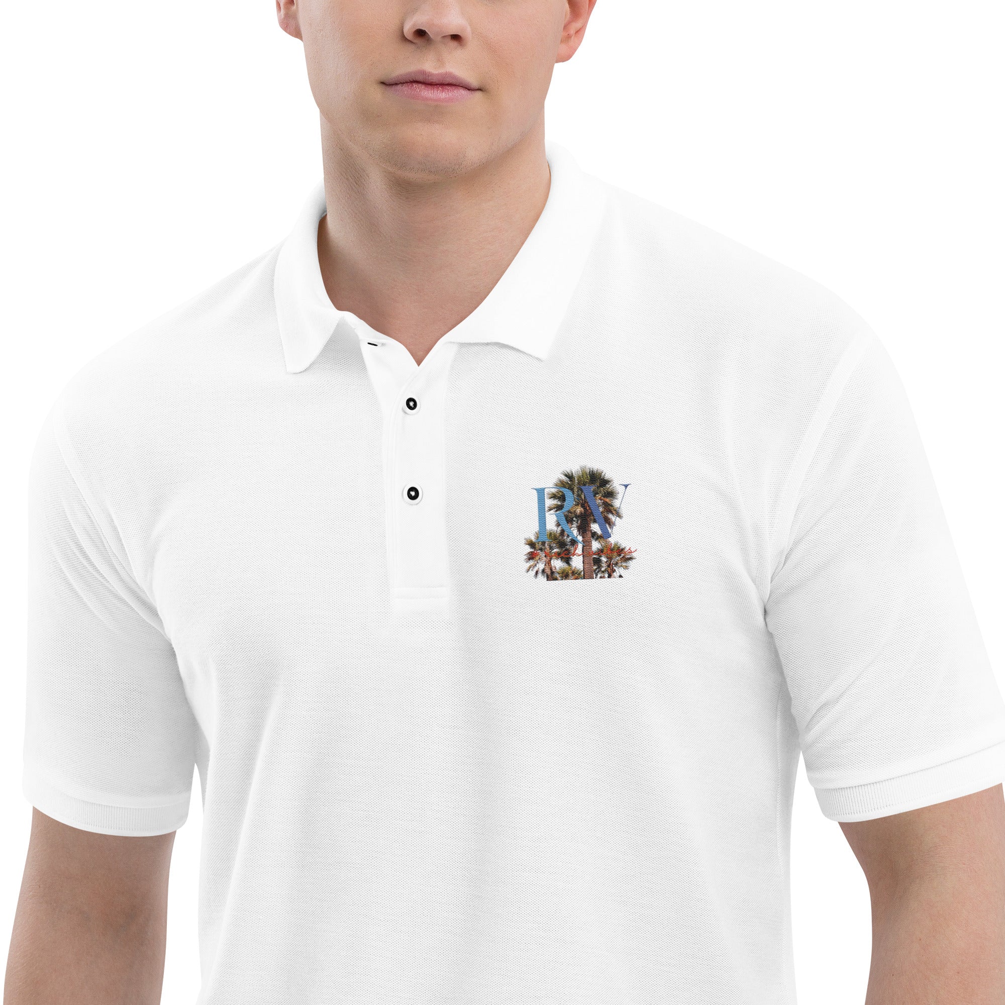 Rich Vibes RV Logo Authentic Signature Collection Men's Premium Polo