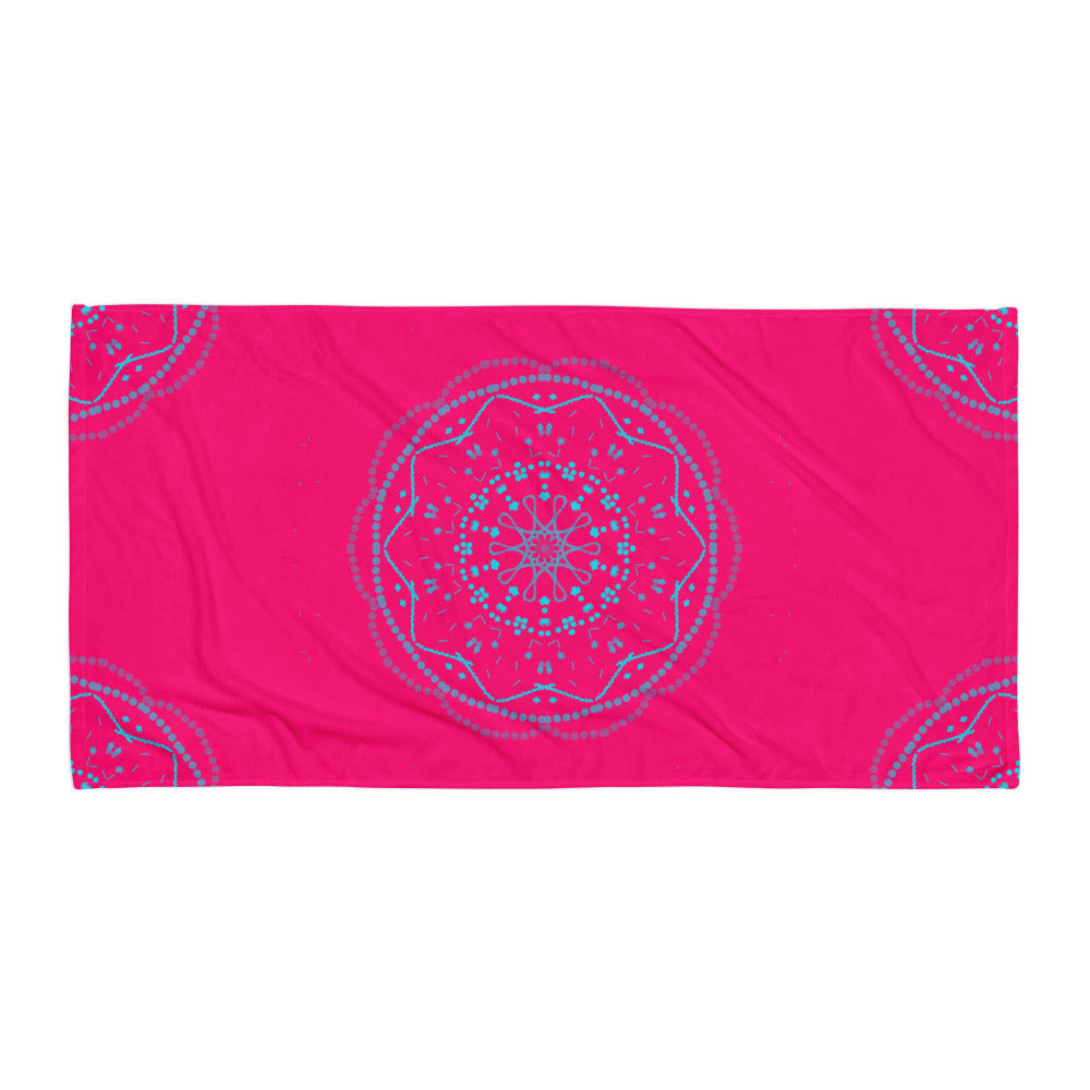 Fuchsia Pink Mandela effect Full - Towel
