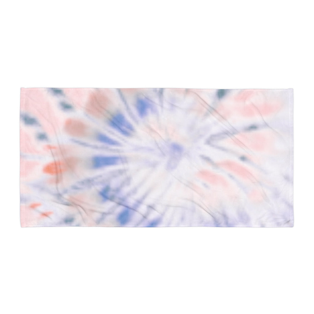Pink White&Blue Tye Dye - Towel