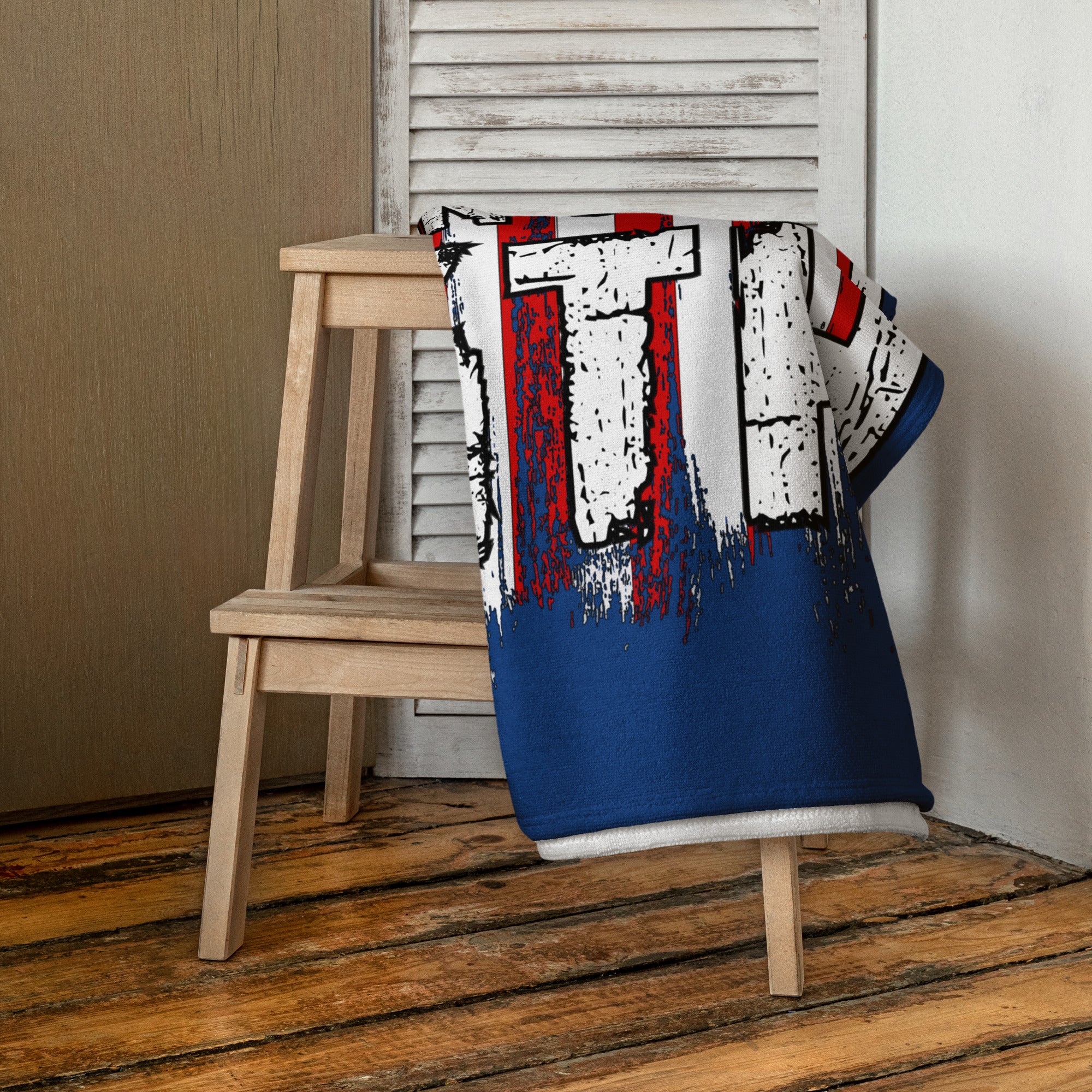 Born 4th of July - Towel Royal Blue