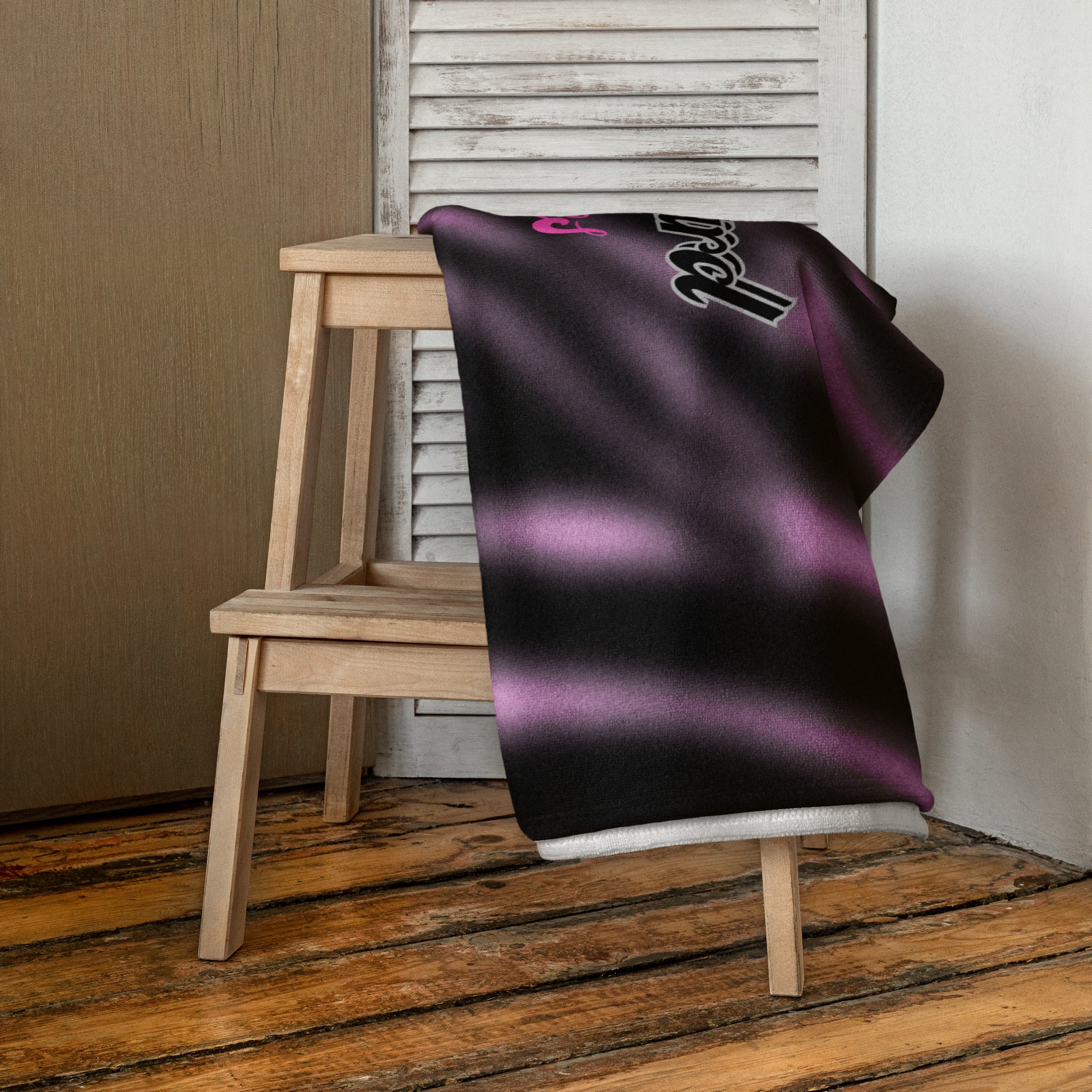 Vineyard Vibes Purple Zebra Print - Towel