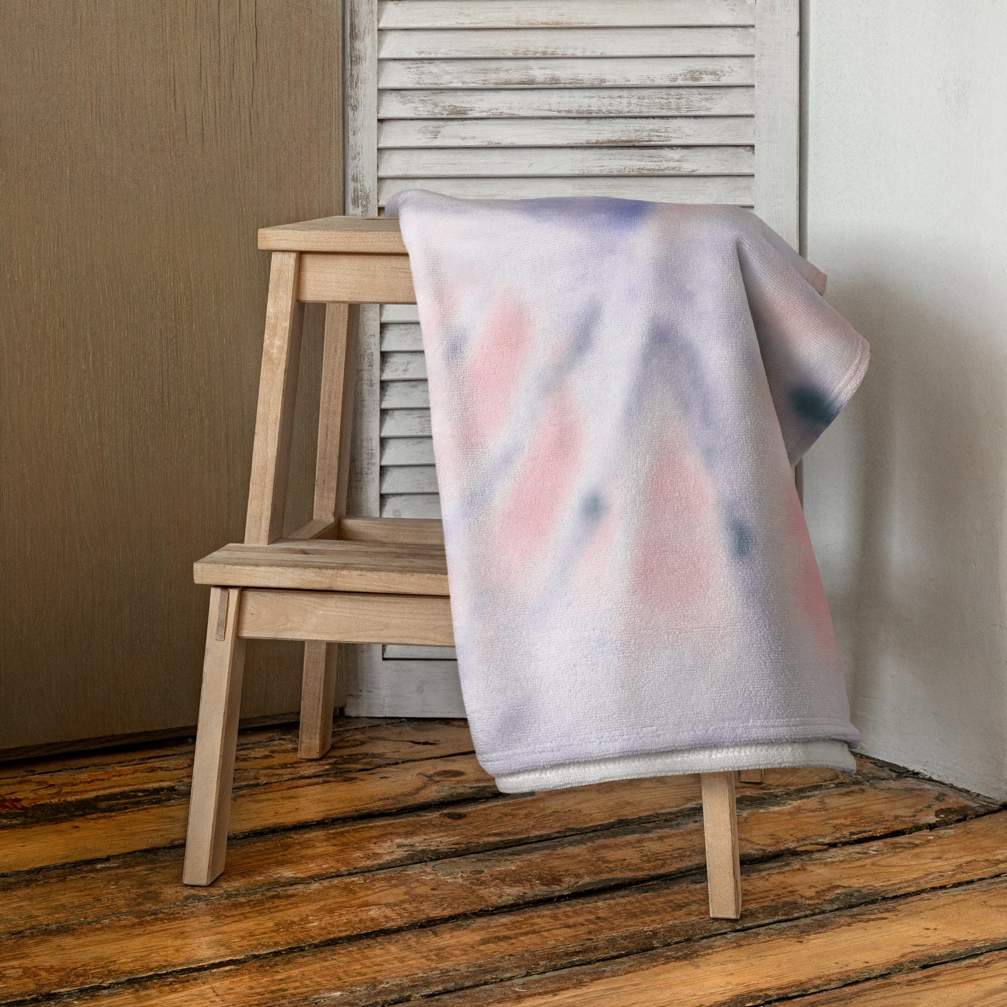 Pink White&Blue Tye Dye - Towel