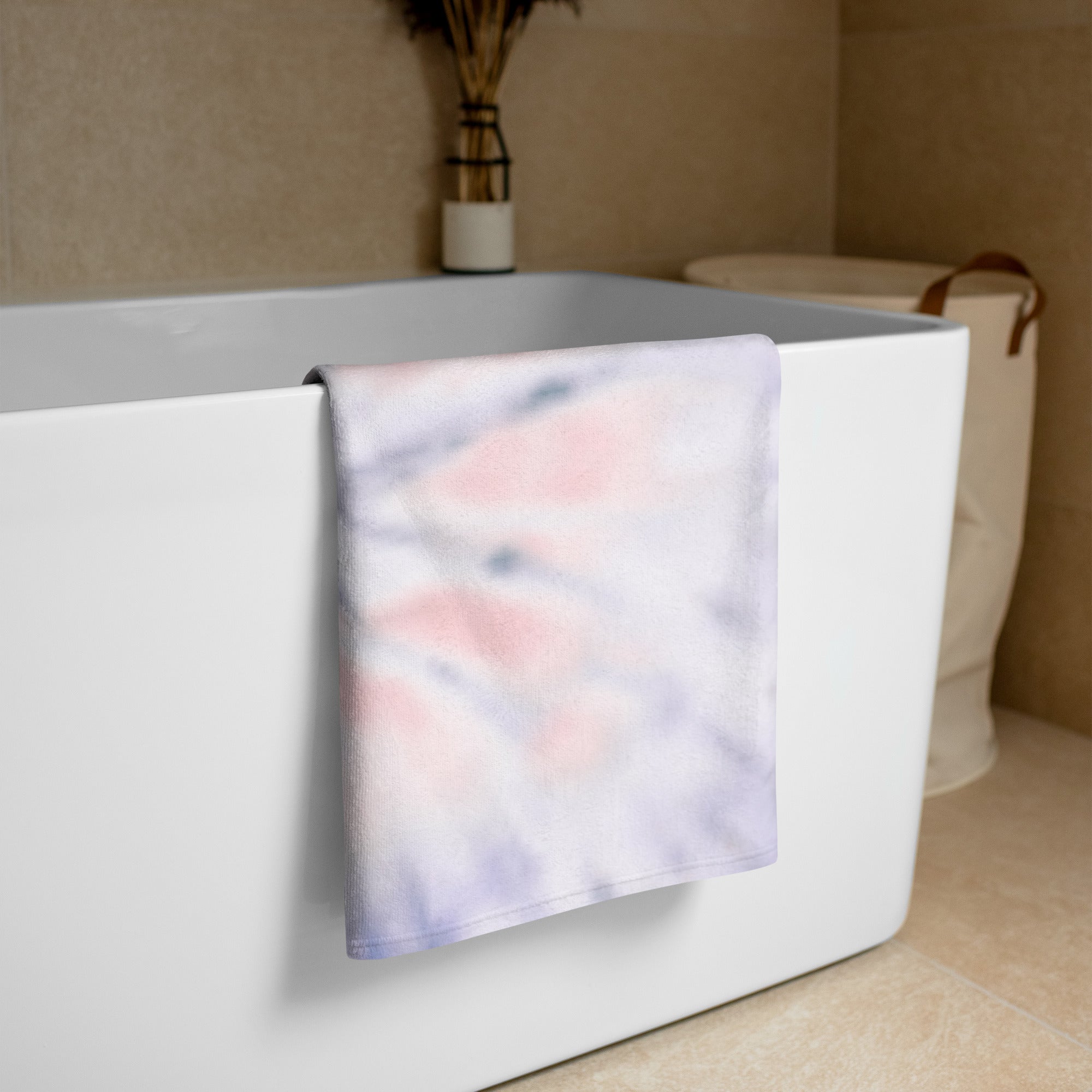 Pink White&Blue Tye Dye - Towel