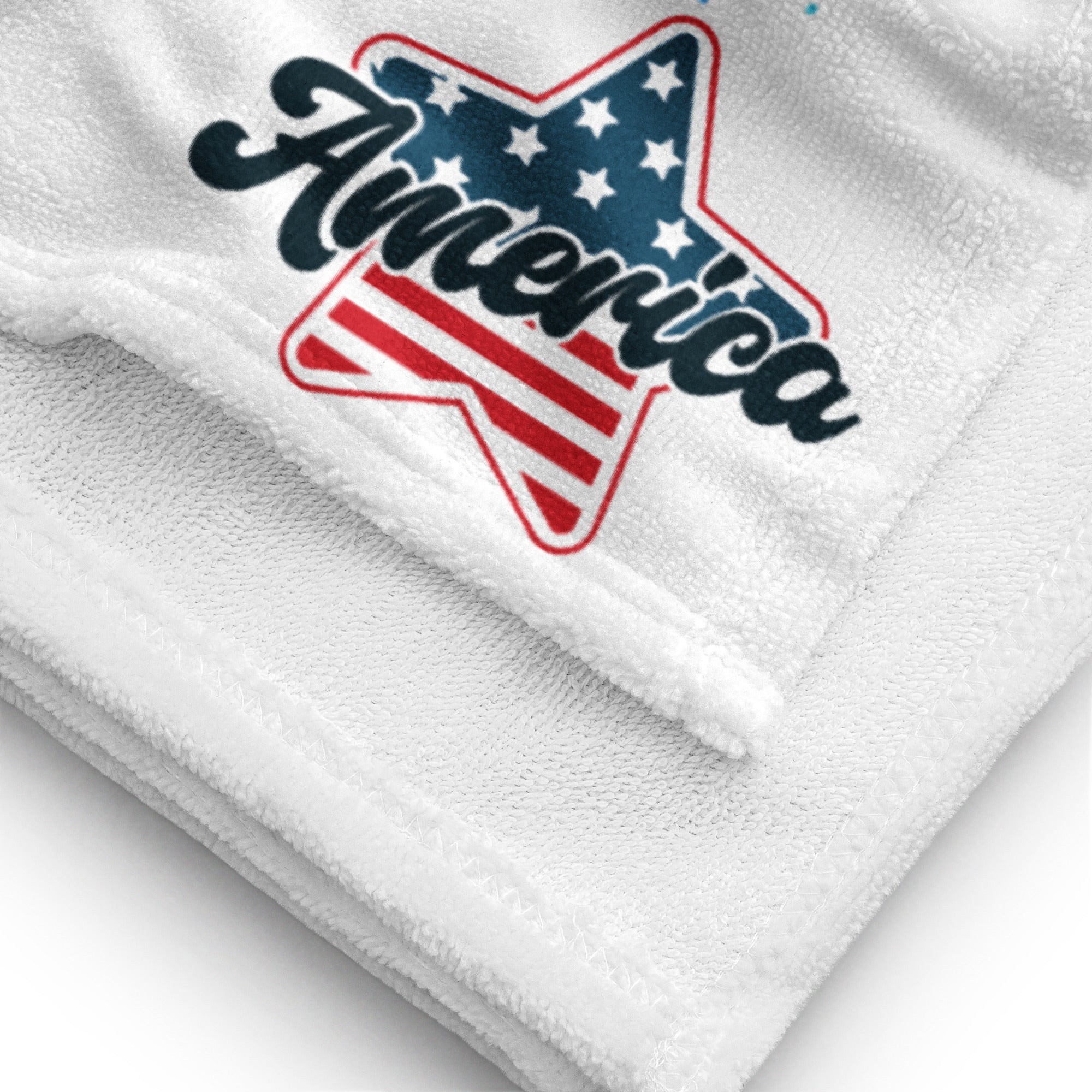 USA 1776 America Whale - Towel White