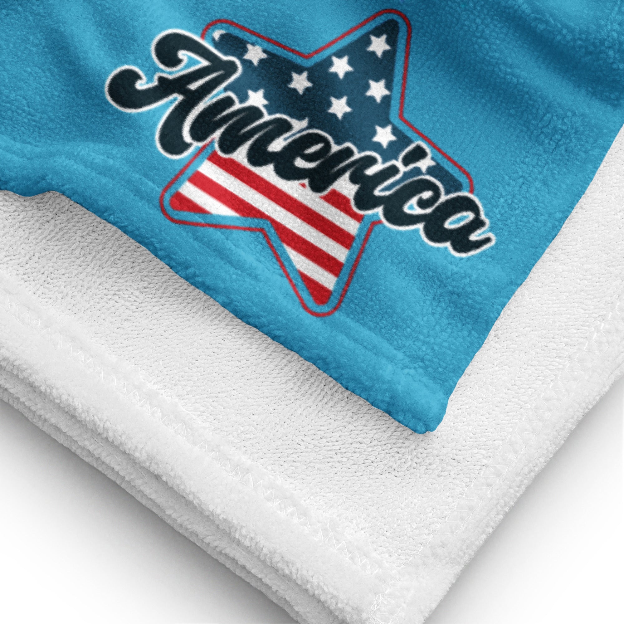 USA 1776 America Whale - Towel Summer Sky