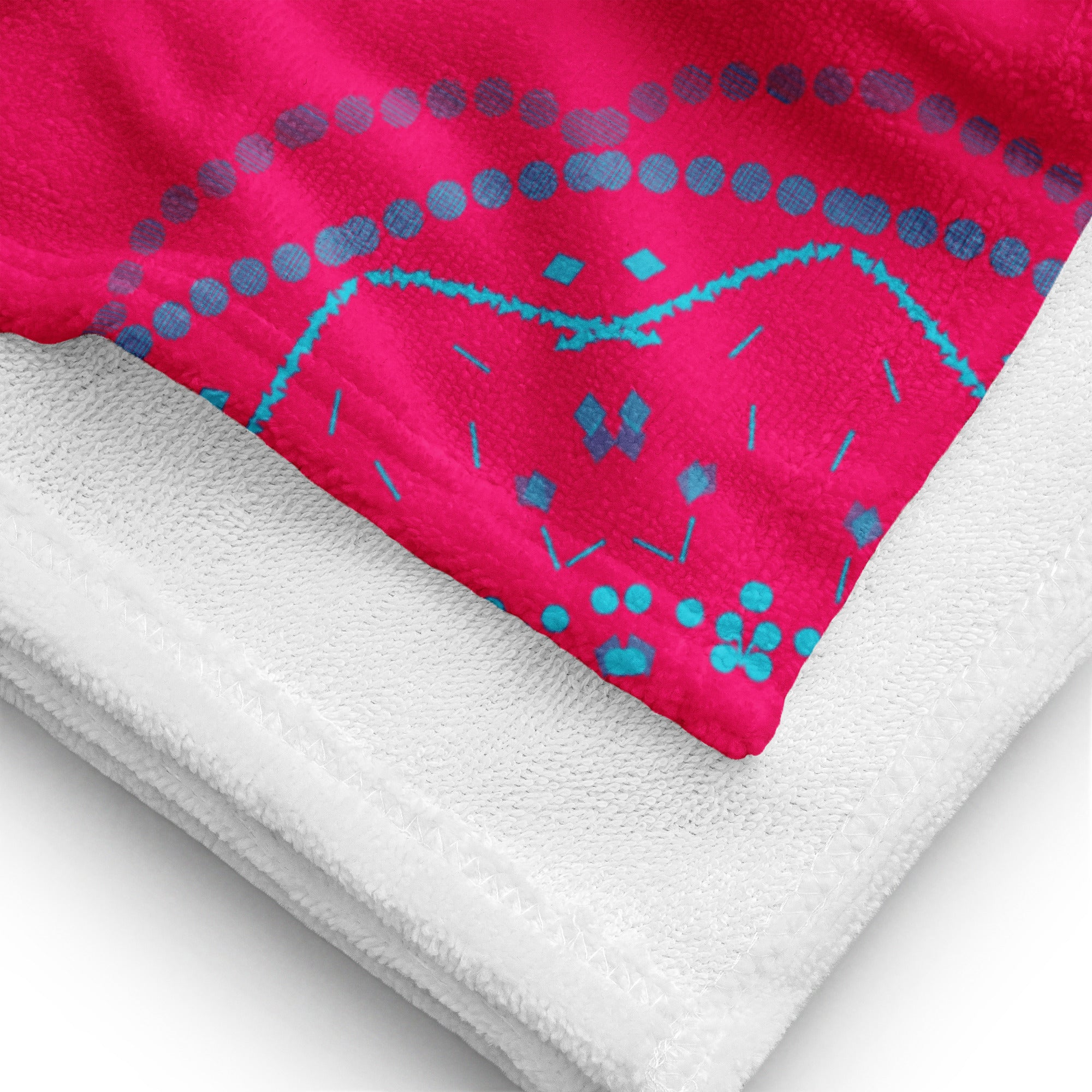 Fuchsia Pink Mandela effect Full - Towel