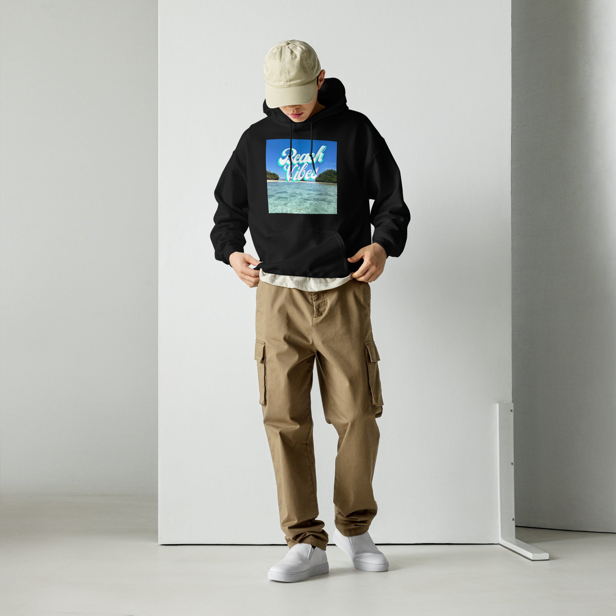 RV Brand Of The Brave Beach Vibes 1.0 - Heavy Hoodie