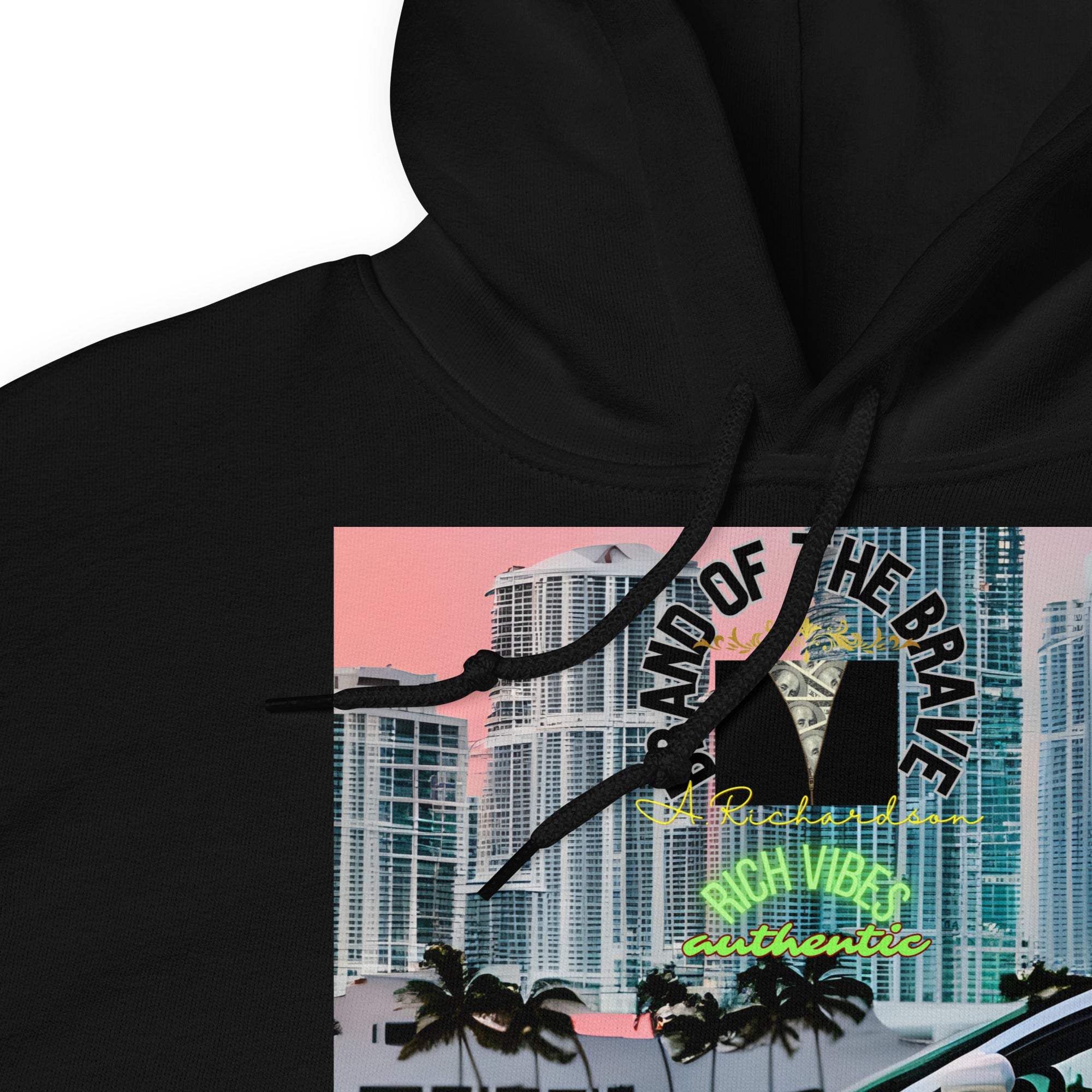 Rich Vibes RV Brand Of The Brave Miami Motor Sport 1.0 - Heavy Hoodie