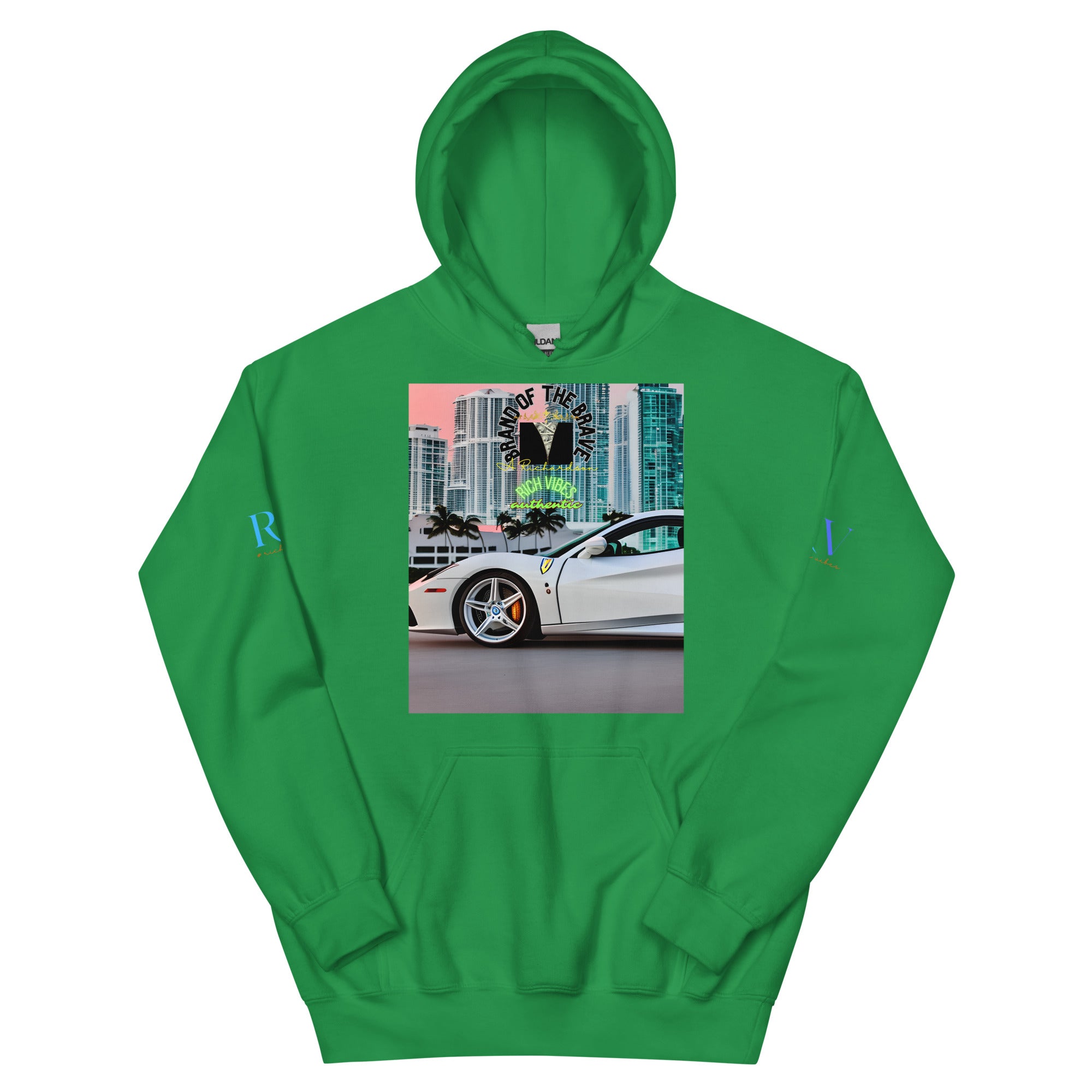Rich Vibes RV Brand Of The Brave Miami Motor Sport 1.0 - Heavy Hoodie