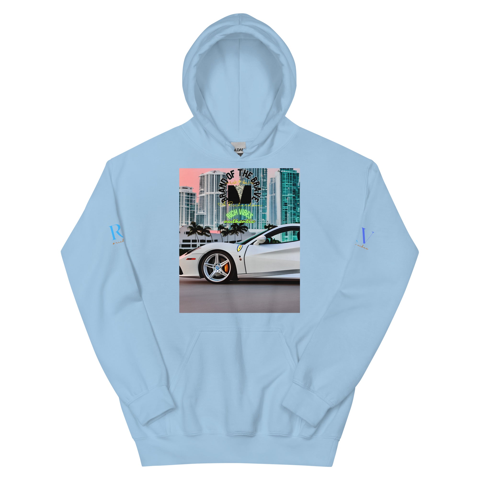 Rich Vibes RV Brand Of The Brave Miami Motor Sport 1.0 - Heavy Hoodie