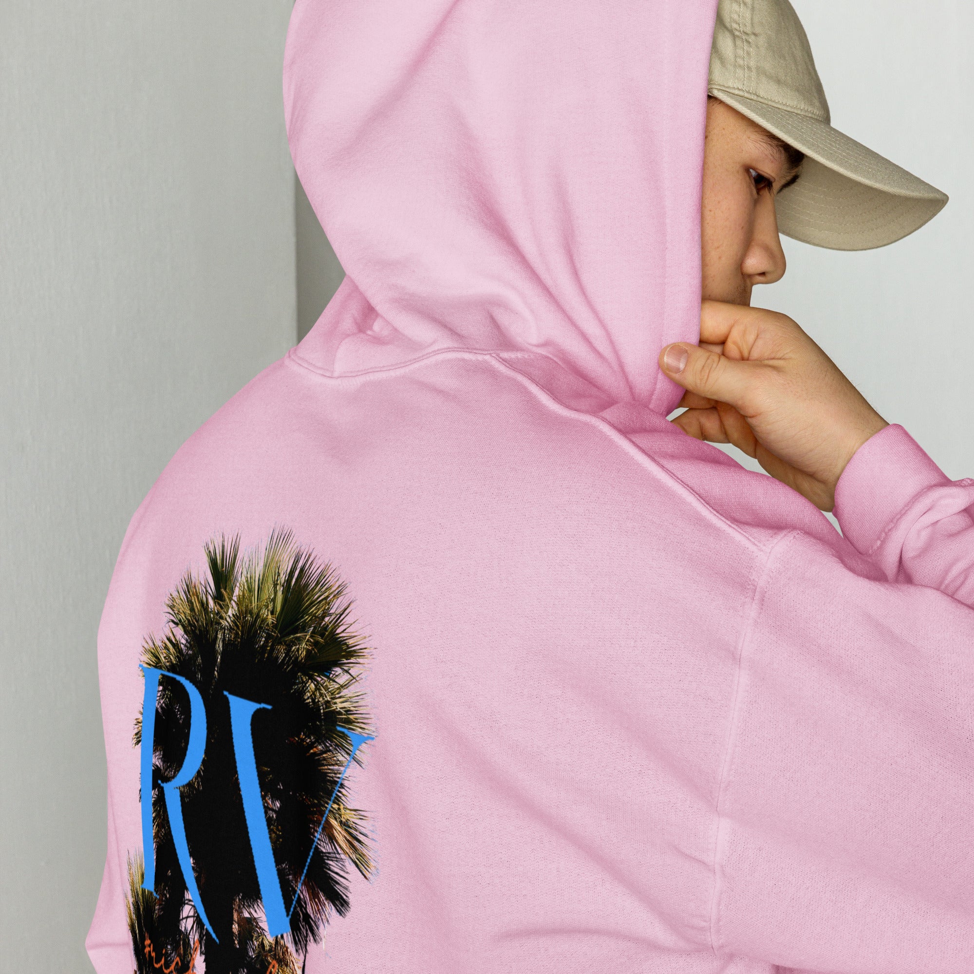 Rich Vibes RV Palm Trees Silhouette Logo - Unisex Hoodie