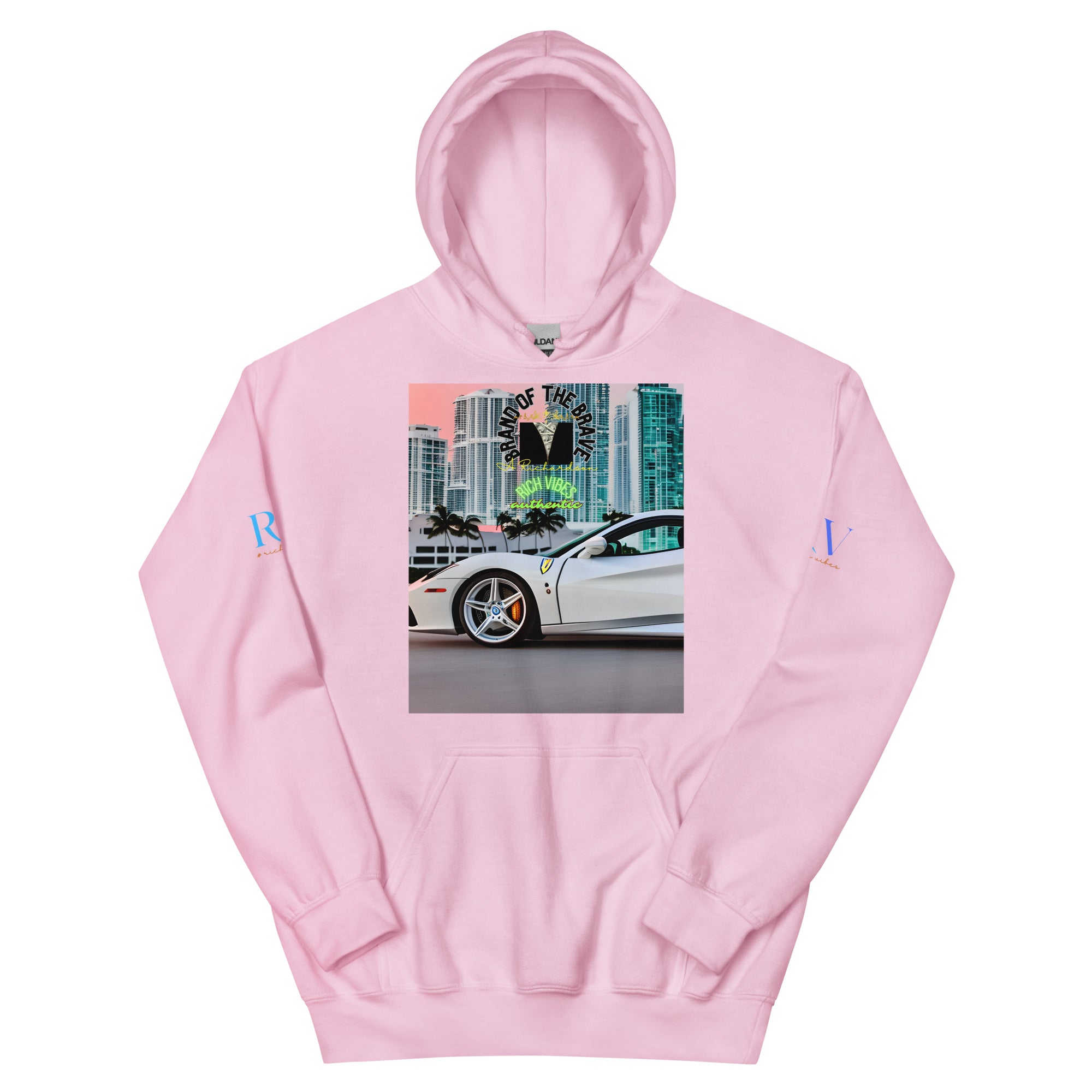 Rich Vibes RV Brand Of The Brave Miami Motor Sport 1.0 - Heavy Hoodie