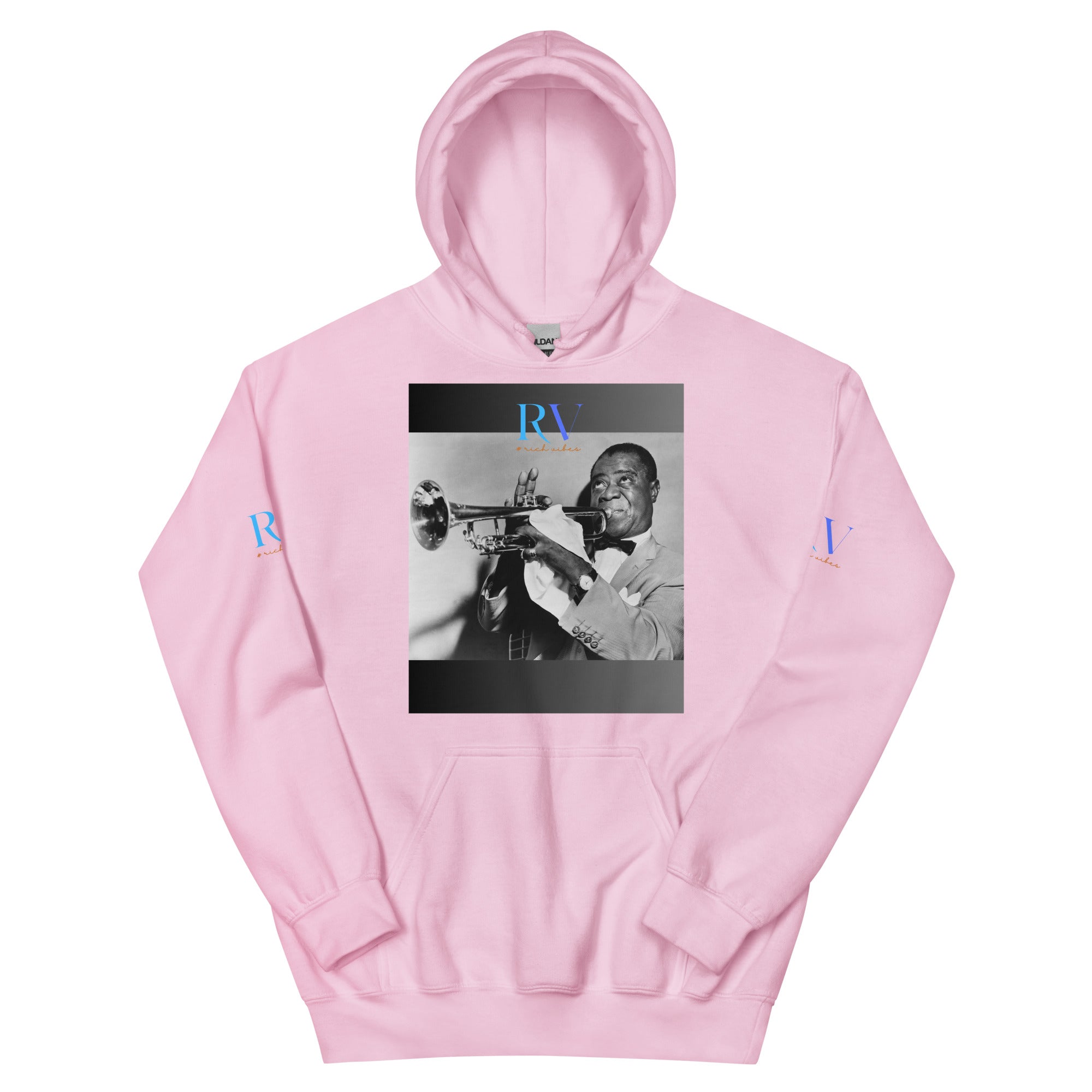 Rich Vibes Louis Armstrong RV Logo Authentic Signature Collection - Heavy Hoodie