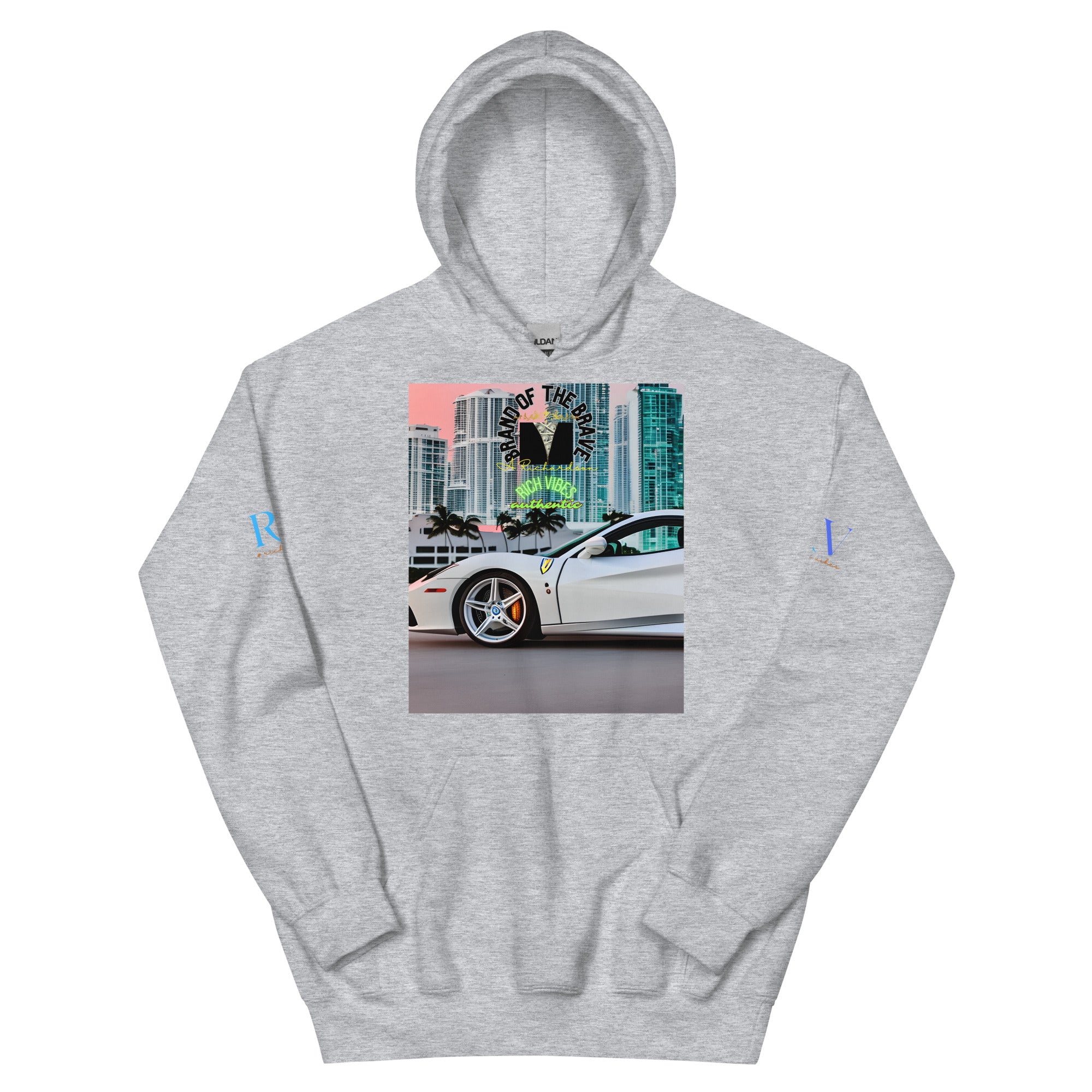 Rich Vibes RV Brand Of The Brave Miami Motor Sport 1.0 - Heavy Hoodie