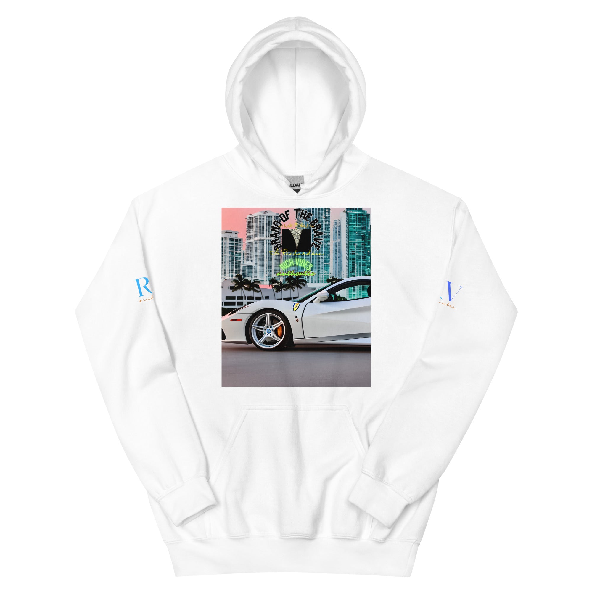 Rich Vibes RV Brand Of The Brave Miami Motor Sport 1.0 - Heavy Hoodie