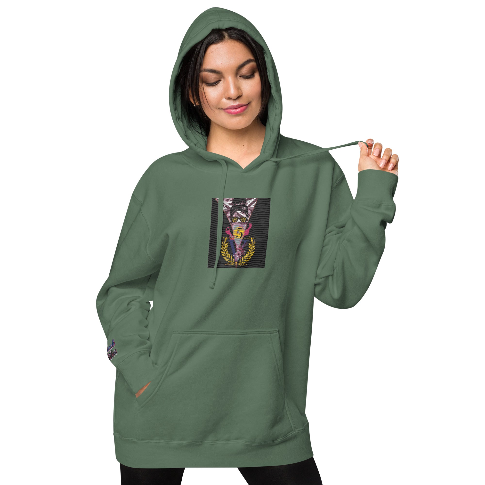 RichV5/Vineyard Vibes Emperial Alpine Green - Unisex pigment-dyed hoodie