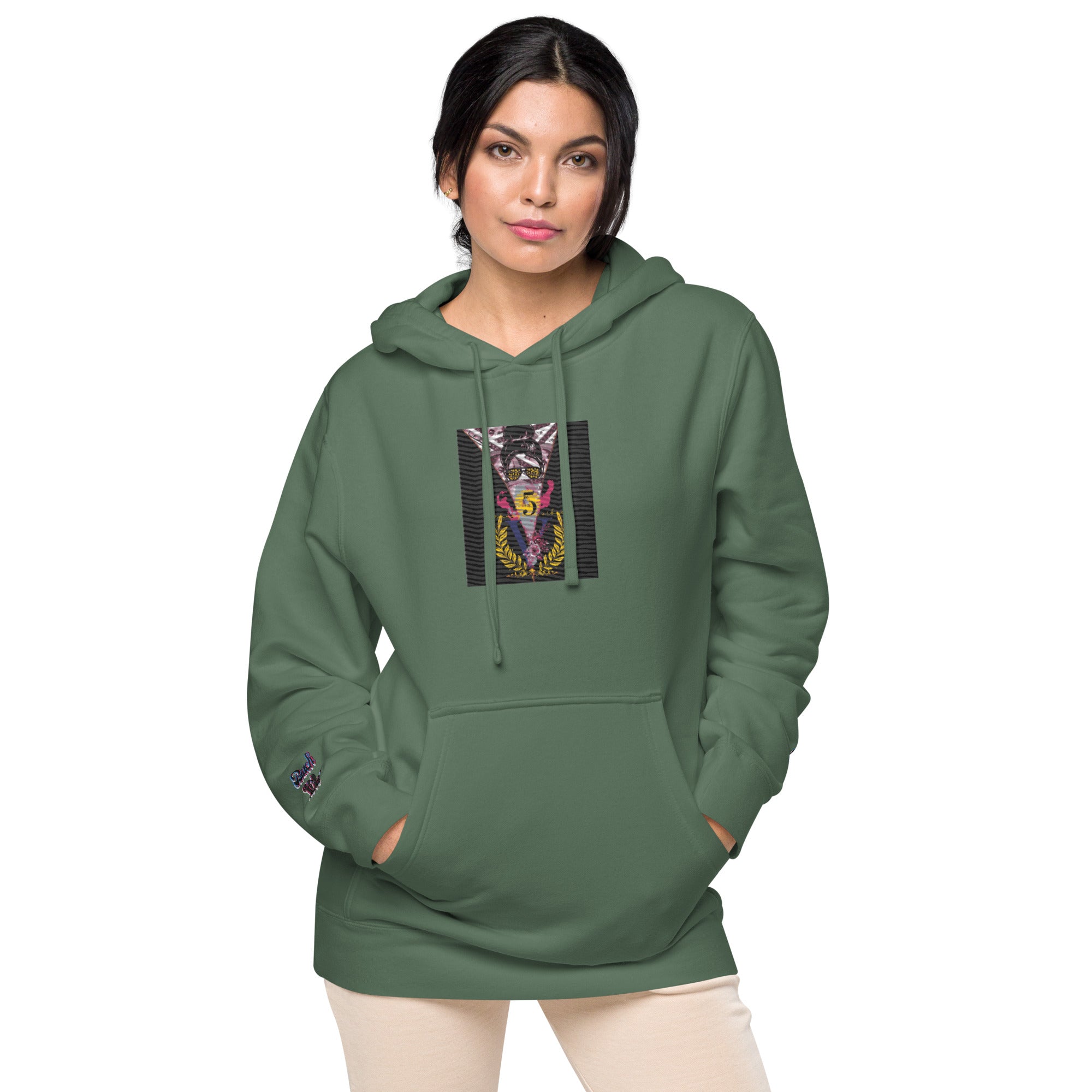 RichV5/Vineyard Vibes Emperial Alpine Green - Unisex pigment-dyed hoodie