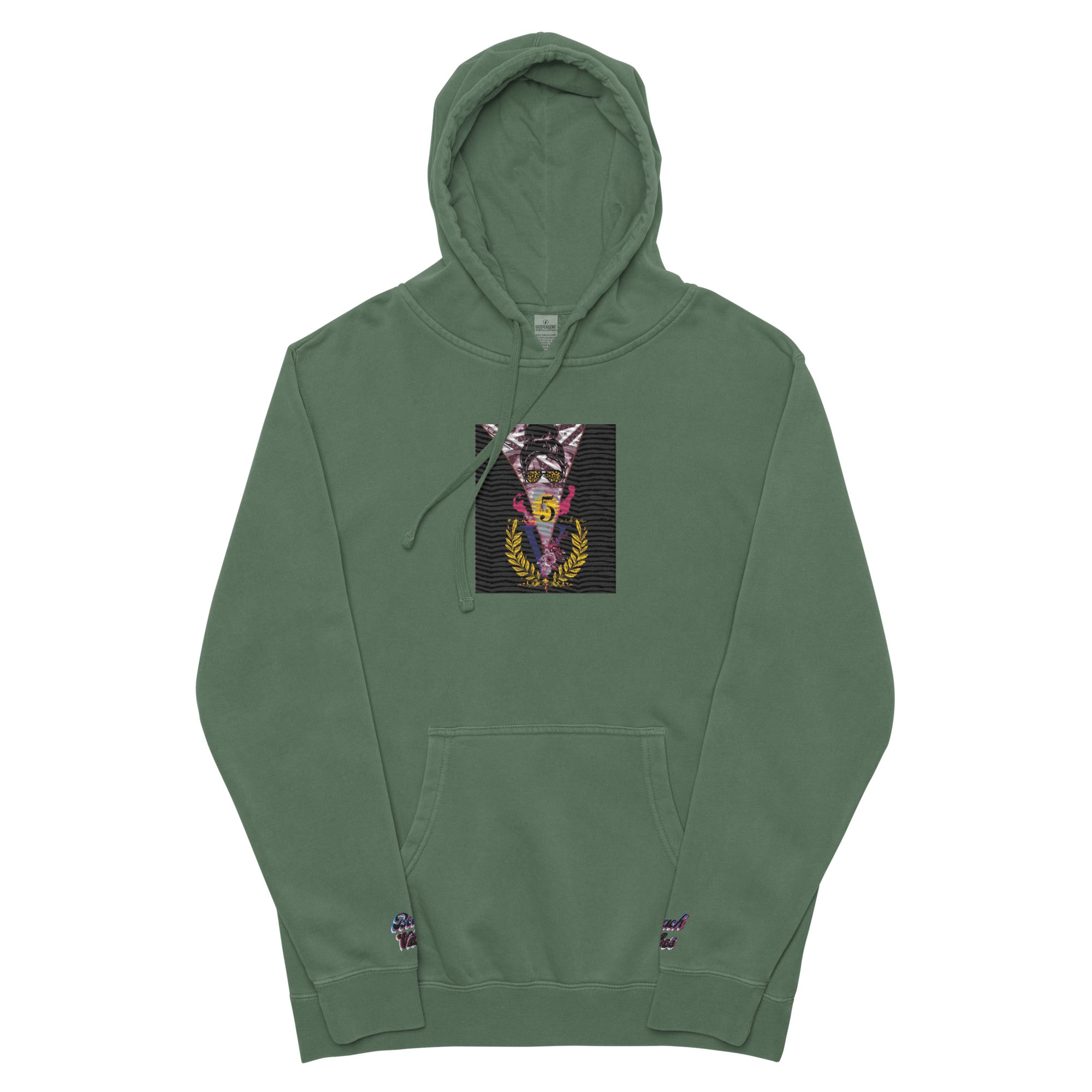 RichV5/Vineyard Vibes Emperial Alpine Green - Unisex pigment-dyed hoodie