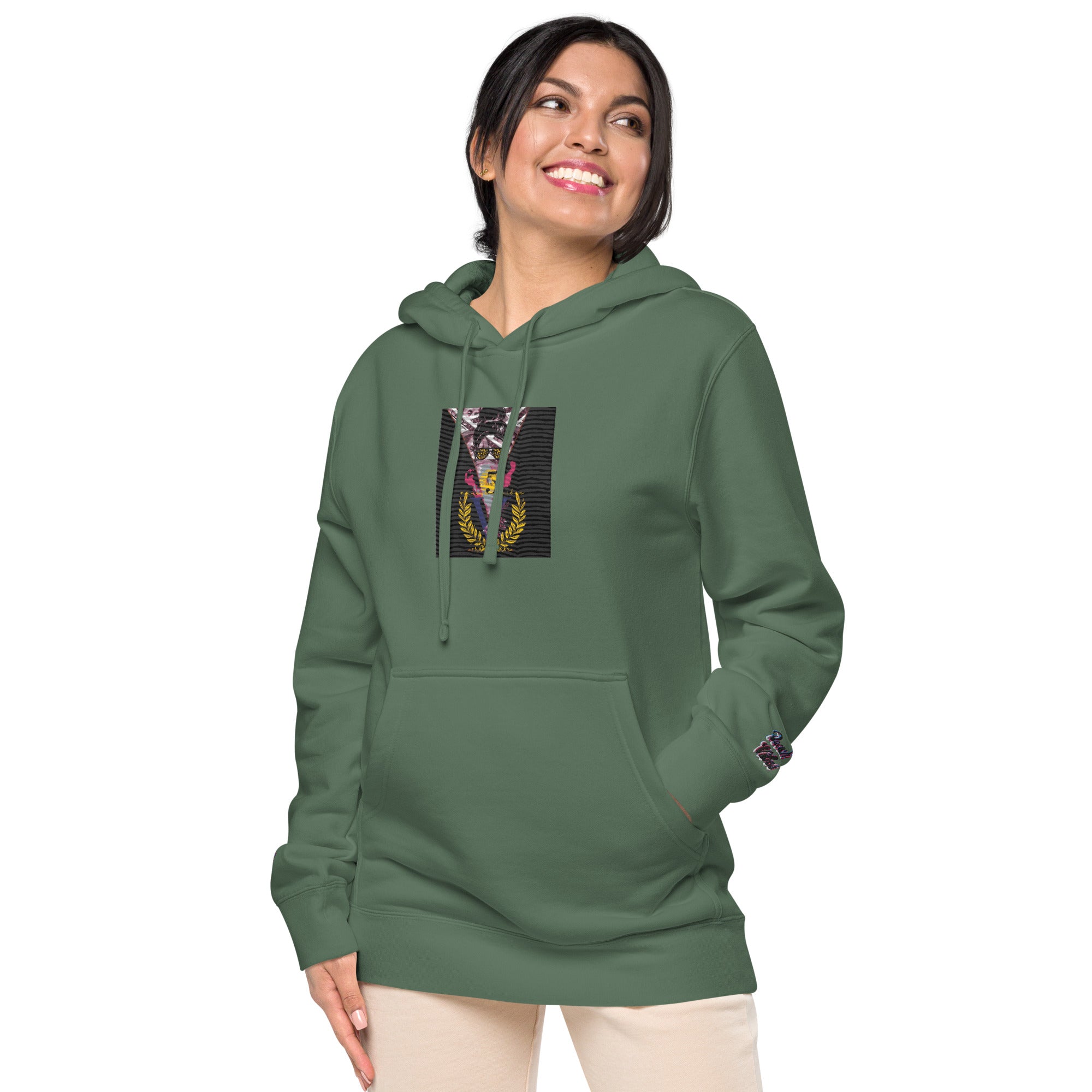 RichV5/Vineyard Vibes Emperial Alpine Green - Unisex pigment-dyed hoodie