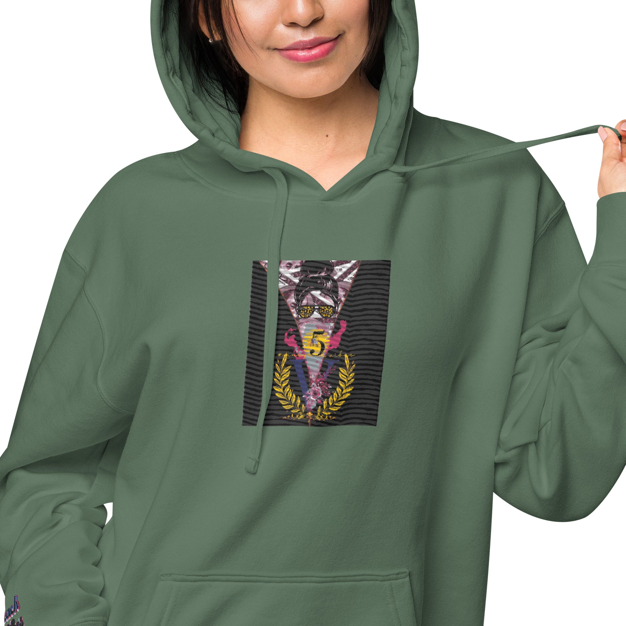 RichV5/Vineyard Vibes Emperial Alpine Green - Unisex pigment-dyed hoodie
