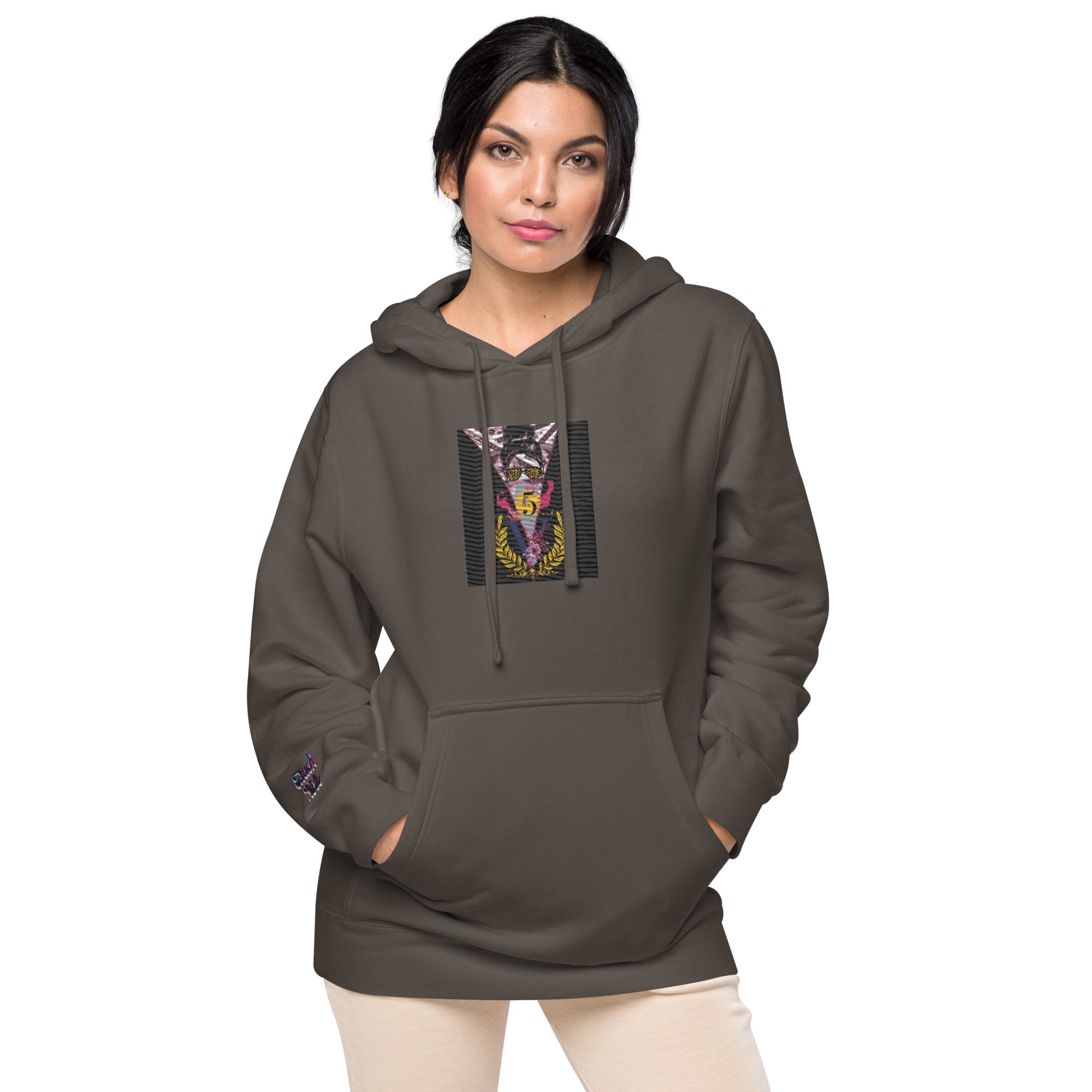 RichV5/Vineyard Vibes Black Emperial - Unisex pigment-dyed hoodie
