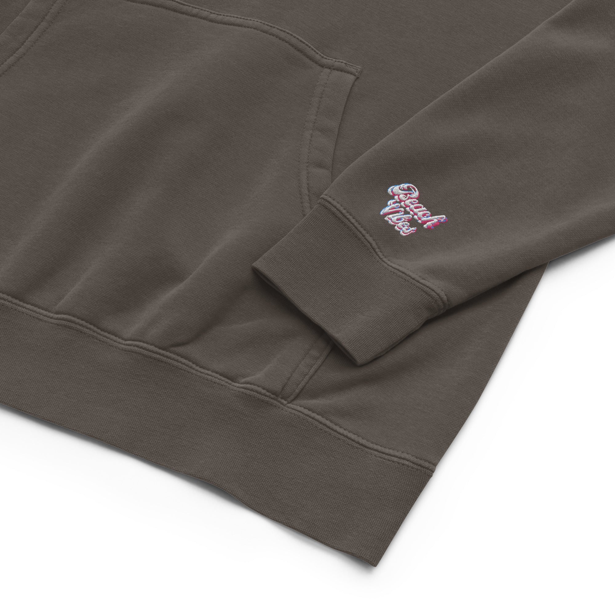 Vineyard Vibes Pink Water Color Black - Unisex pigment-dyed hoodie