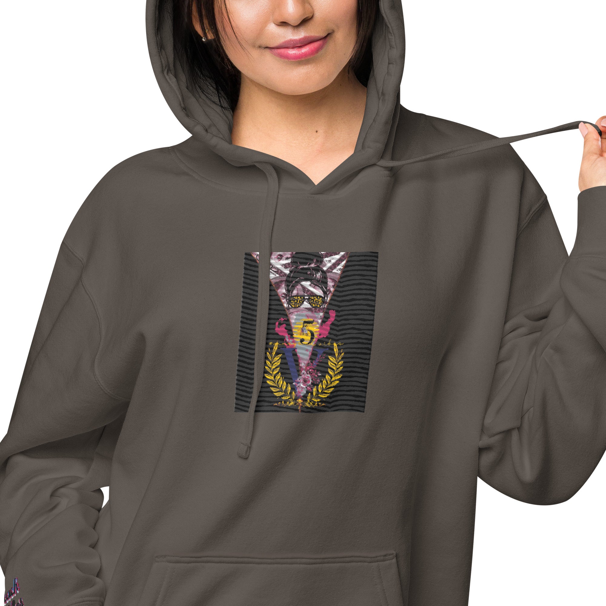 RichV5/Vineyard Vibes Black Emperial - Unisex pigment-dyed hoodie