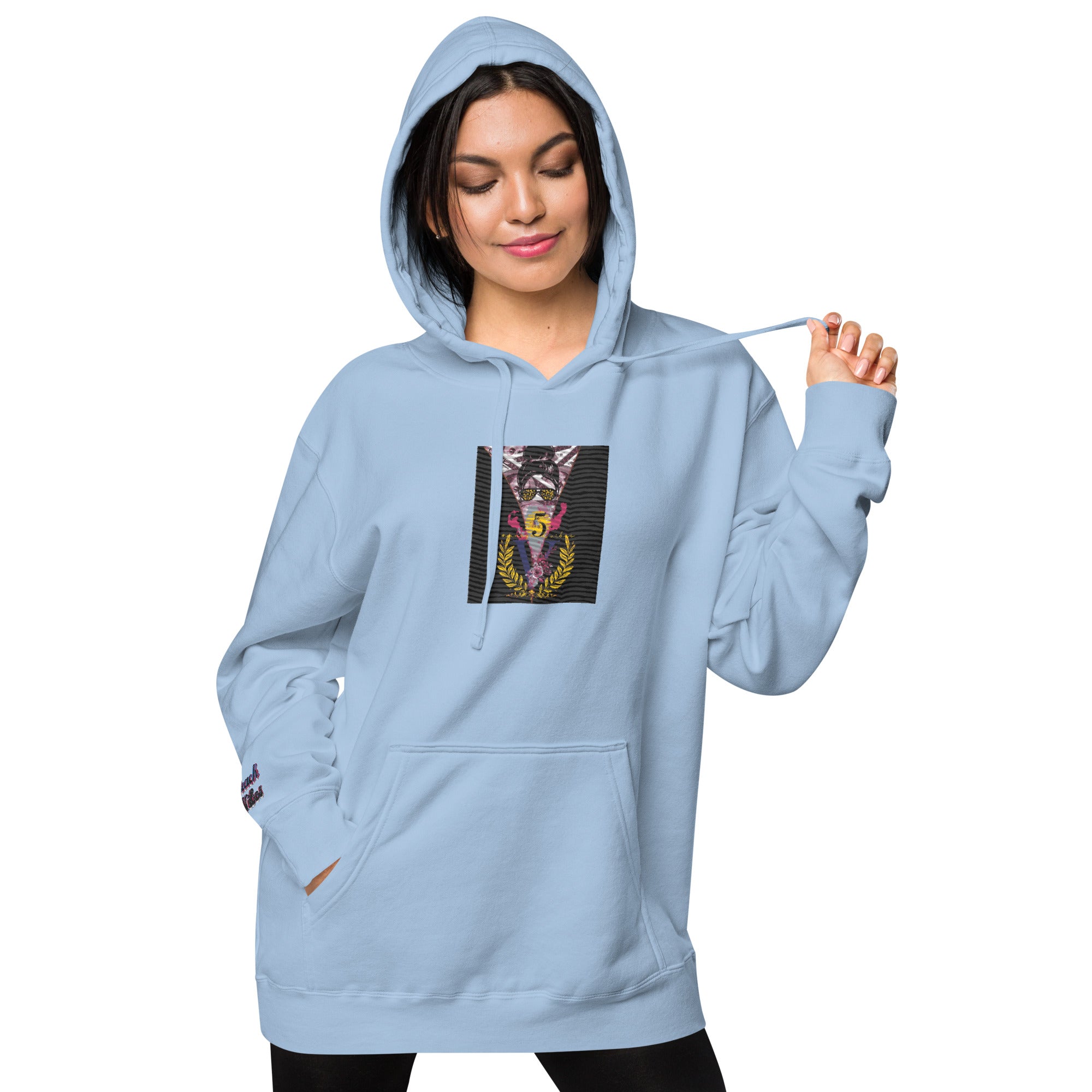 RichV5/Vineyard Vibes Emperial Light Blue - Unisex pigment-dyed hoodie