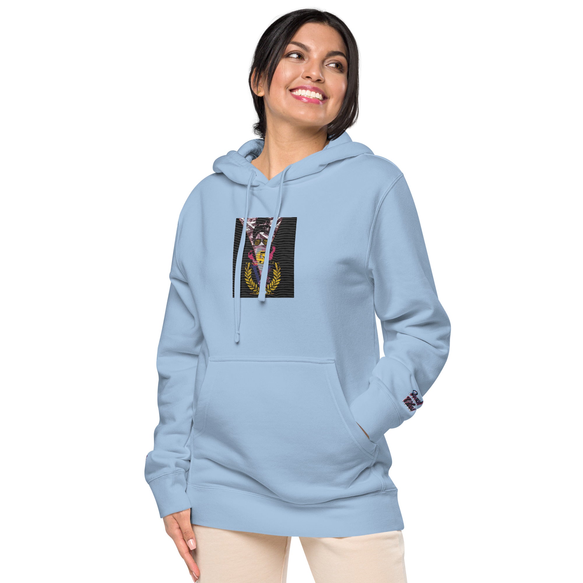 RichV5/Vineyard Vibes Emperial Light Blue - Unisex pigment-dyed hoodie