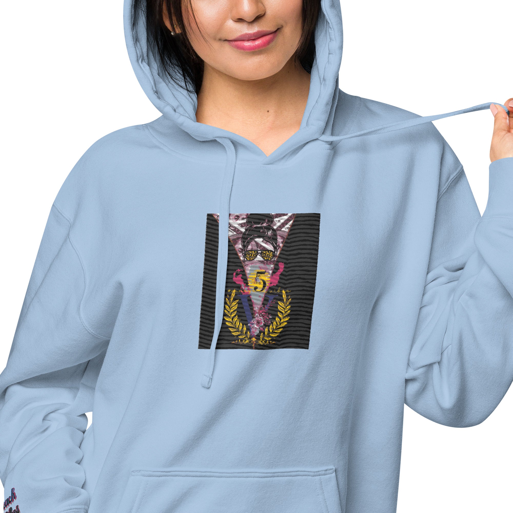 RichV5/Vineyard Vibes Emperial Light Blue - Unisex pigment-dyed hoodie