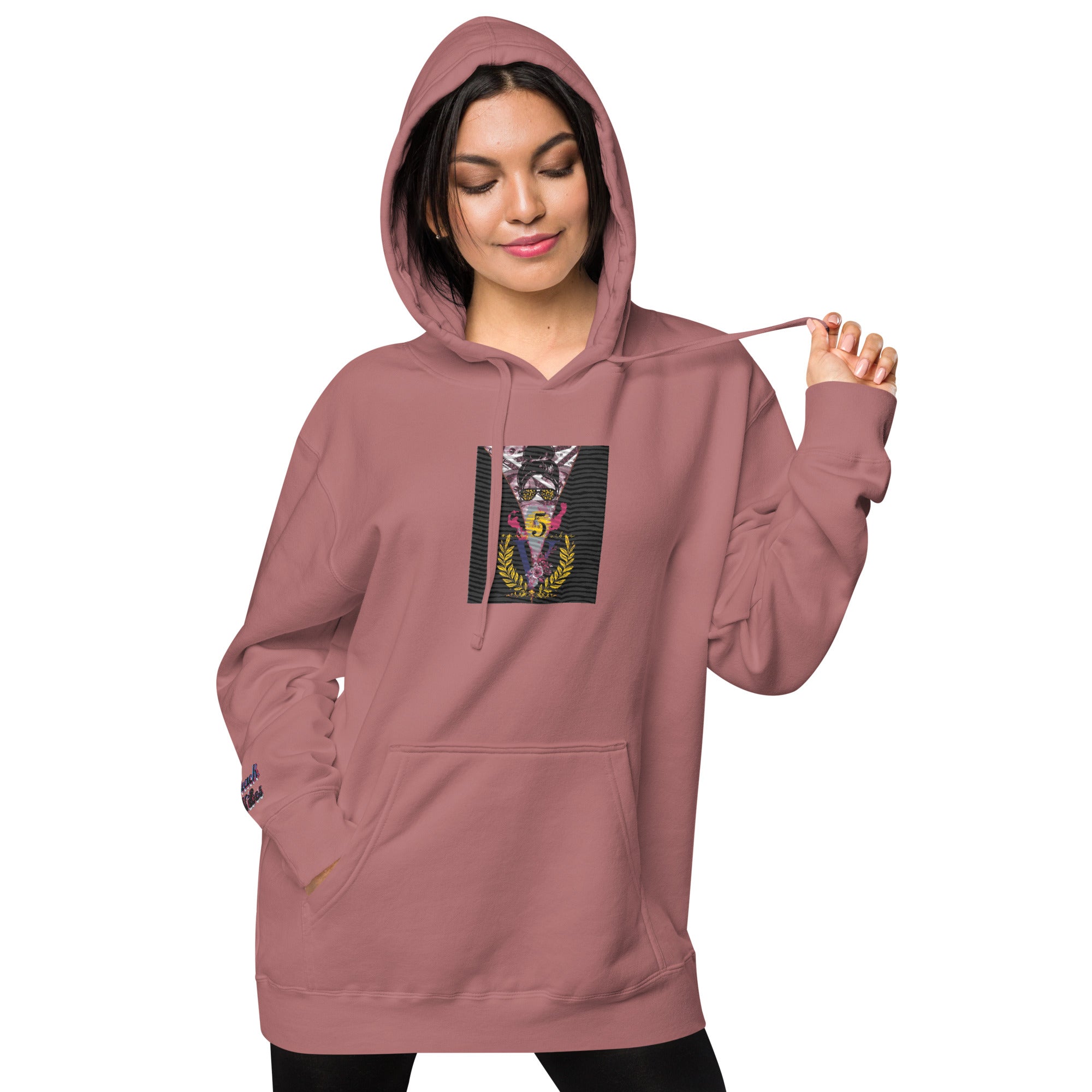 RichV5/Vineyard Vibes Emperial Maroon - Unisex pigment-dyed hoodie