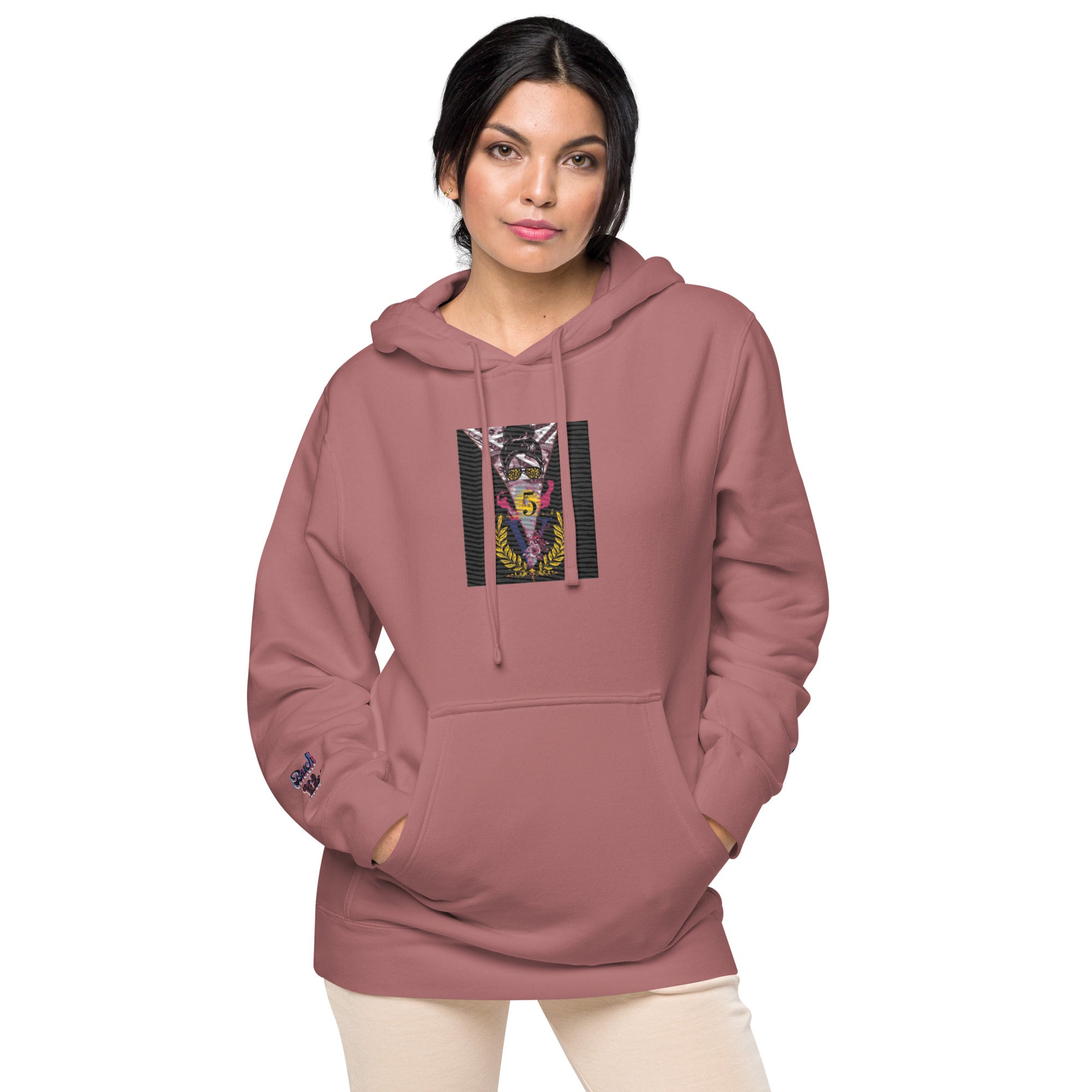 RichV5/Vineyard Vibes Emperial Maroon - Unisex pigment-dyed hoodie