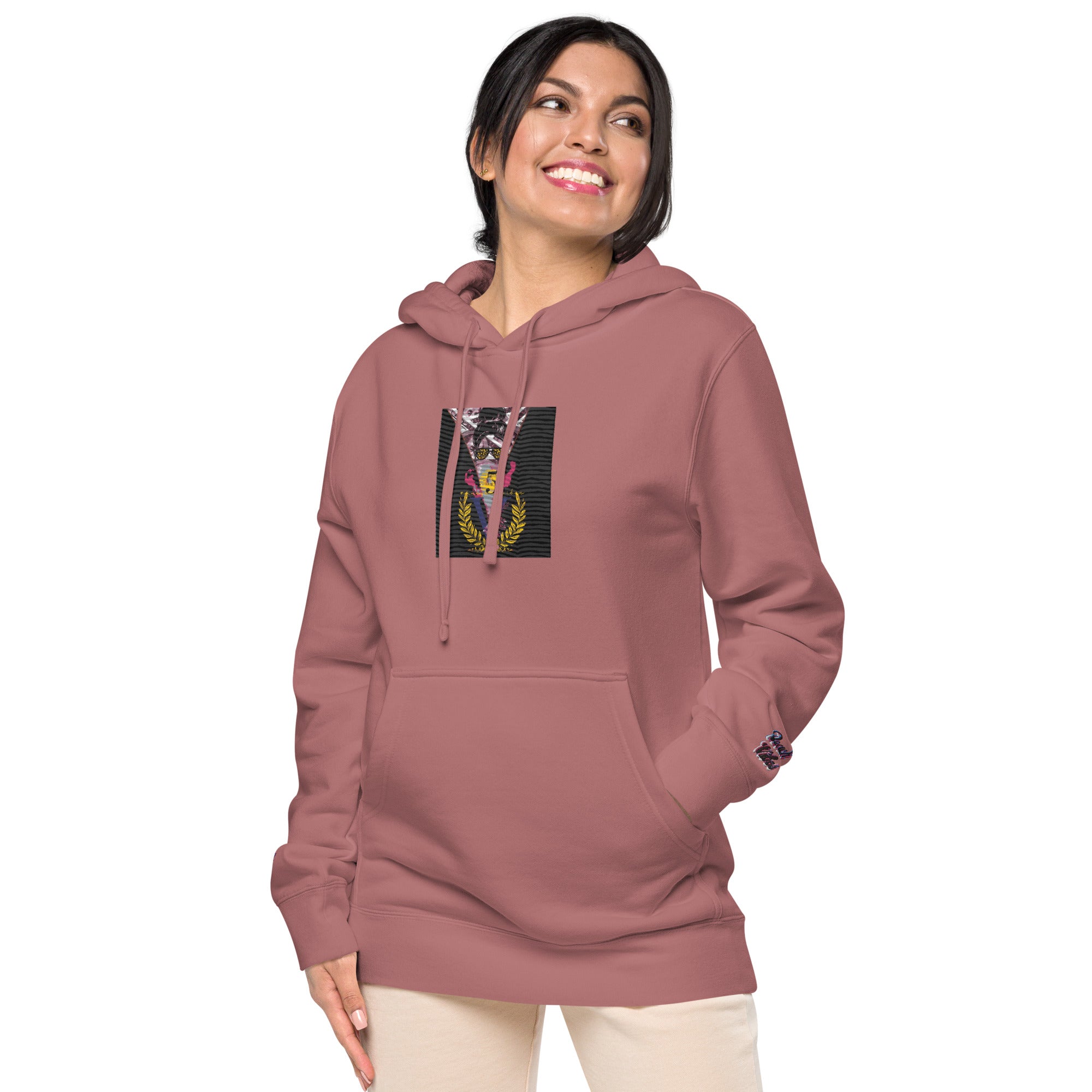 RichV5/Vineyard Vibes Emperial Maroon - Unisex pigment-dyed hoodie