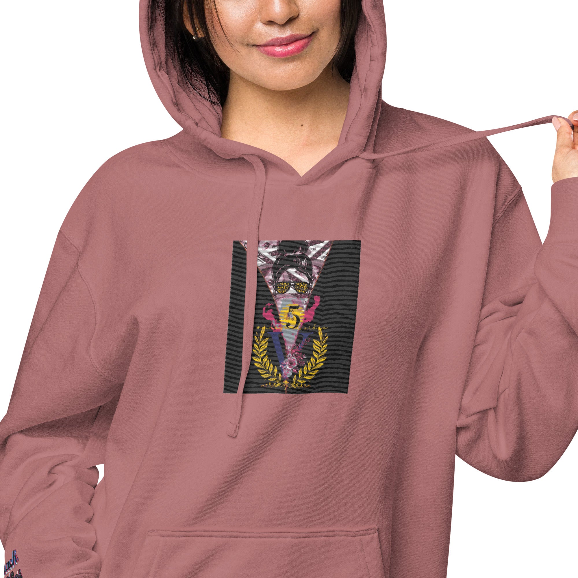 RichV5/Vineyard Vibes Emperial Maroon - Unisex pigment-dyed hoodie