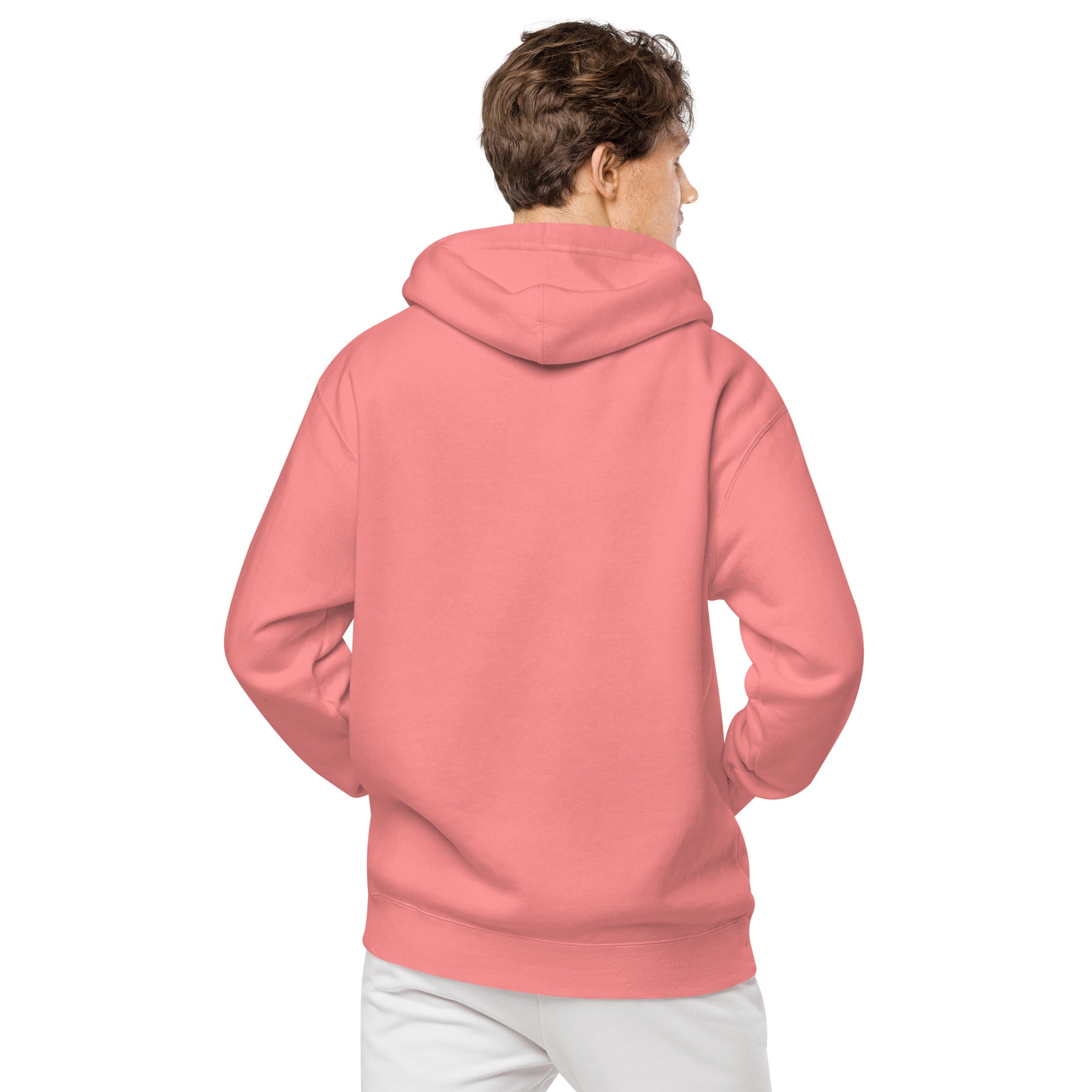 Vineyard Vibes Pink Water Color Peach - Unisex pigment-dyed hoodie