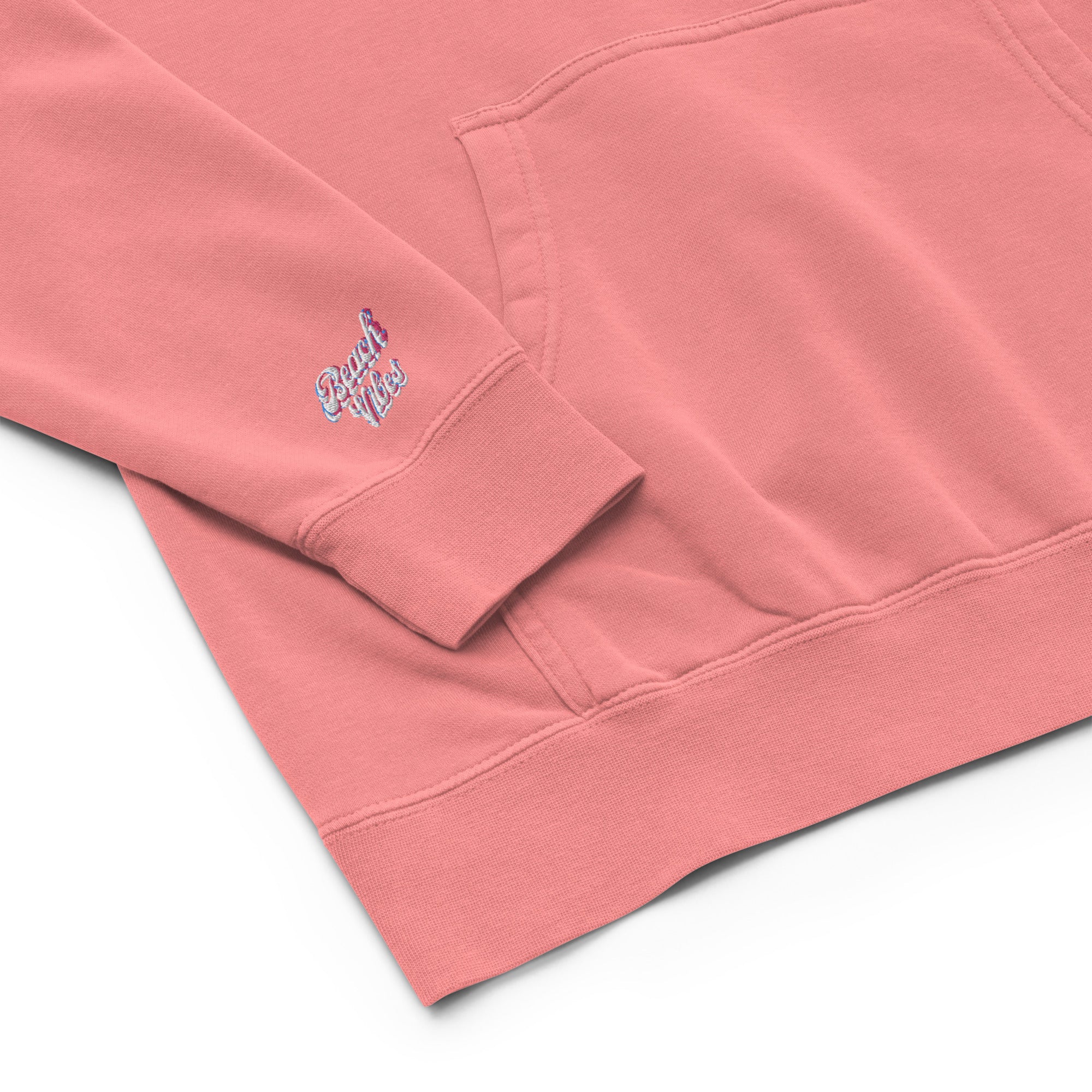 Vineyard Vibes Pink Water Color Peach - Unisex pigment-dyed hoodie