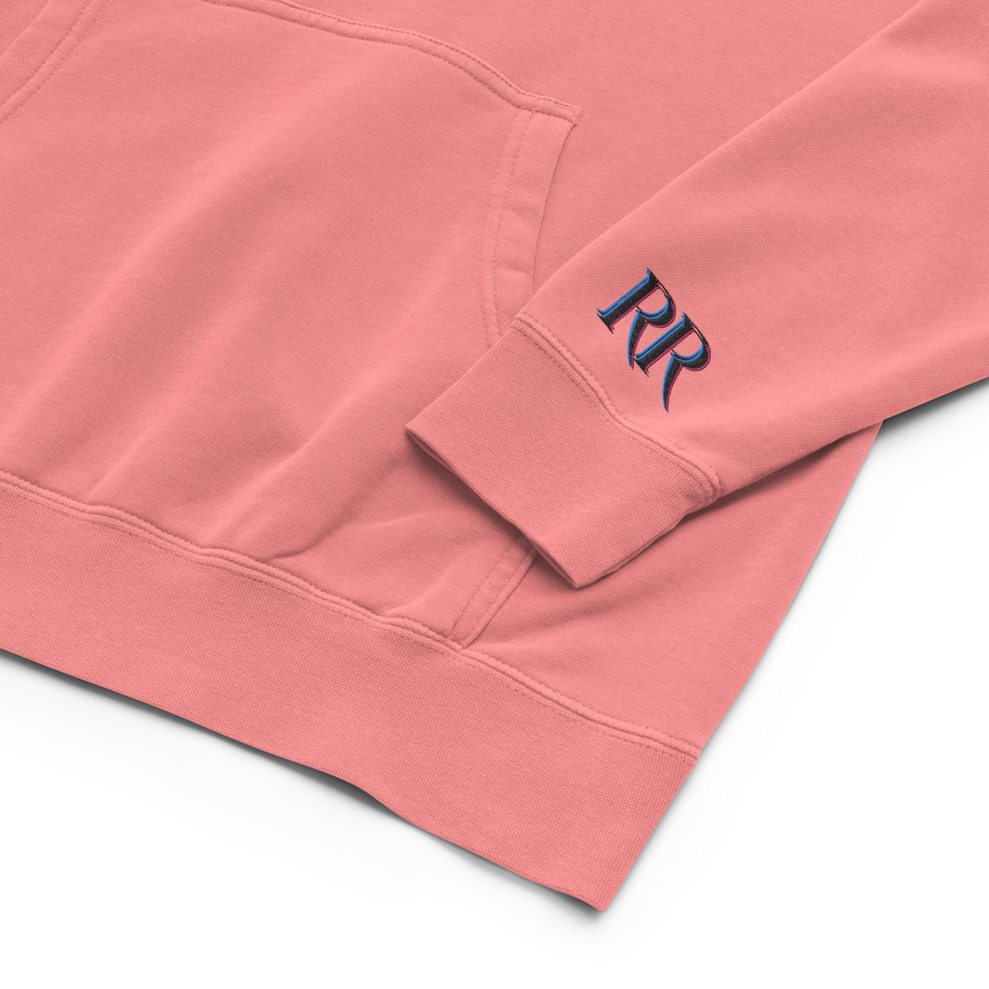 RV5 Surfs Up Sunset Classic Peach - Unisex pigment-dyed hoodie