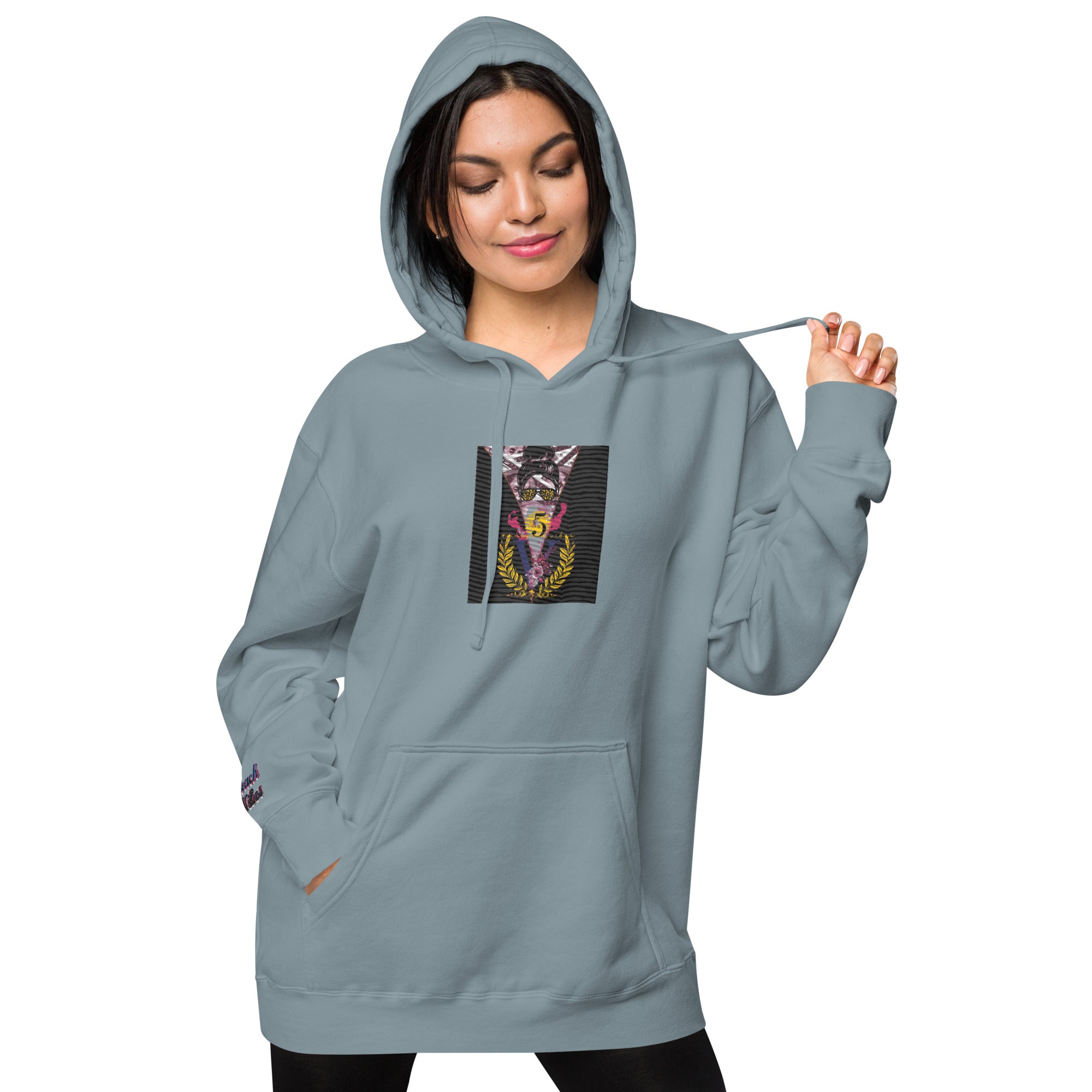 RichV5/Vineyard Vibes Emperial Slate Blue - Unisex pigment-dyed hoodie
