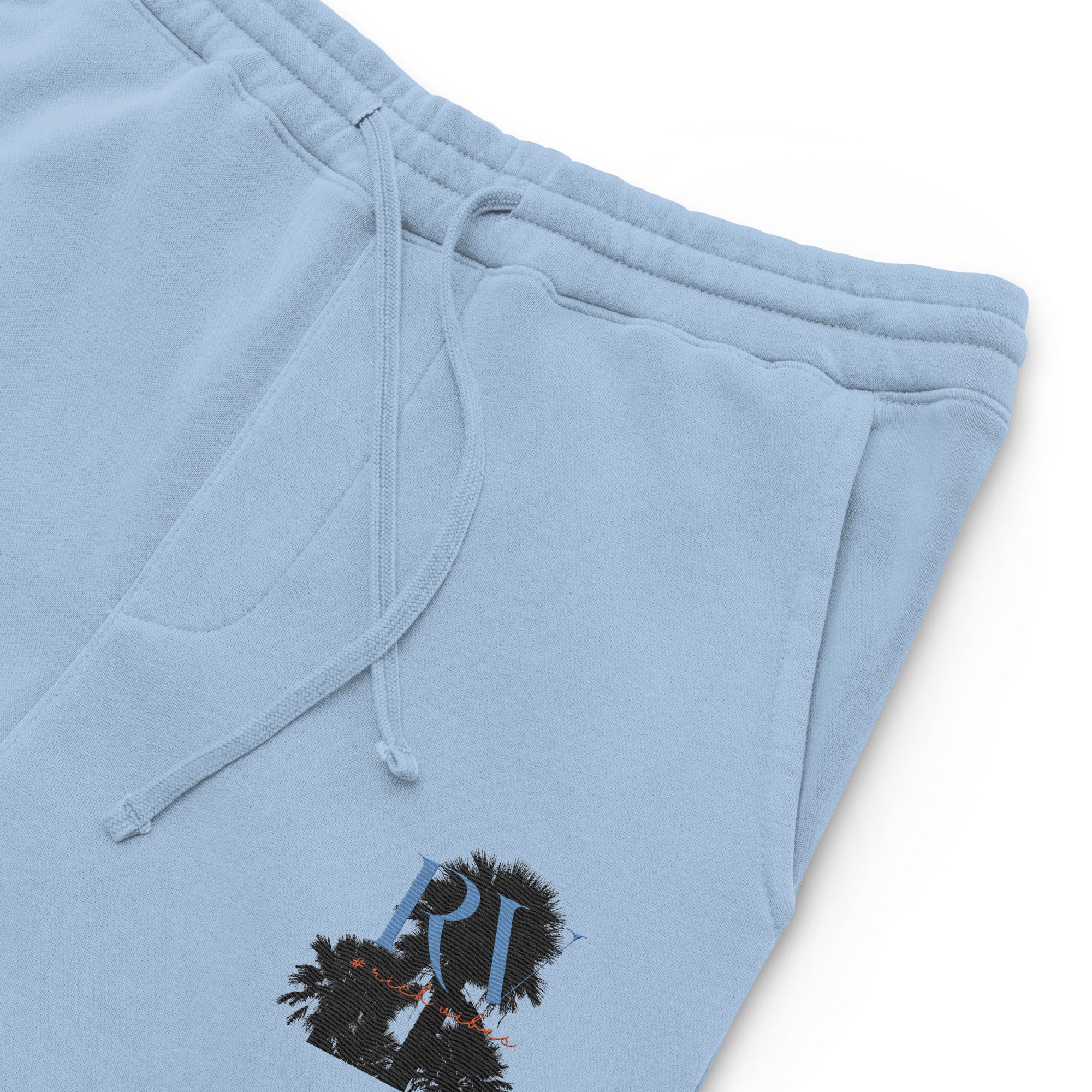 Rich Vibes RV Palm Trees Logo - Unisex pigment-dyed sweatpants