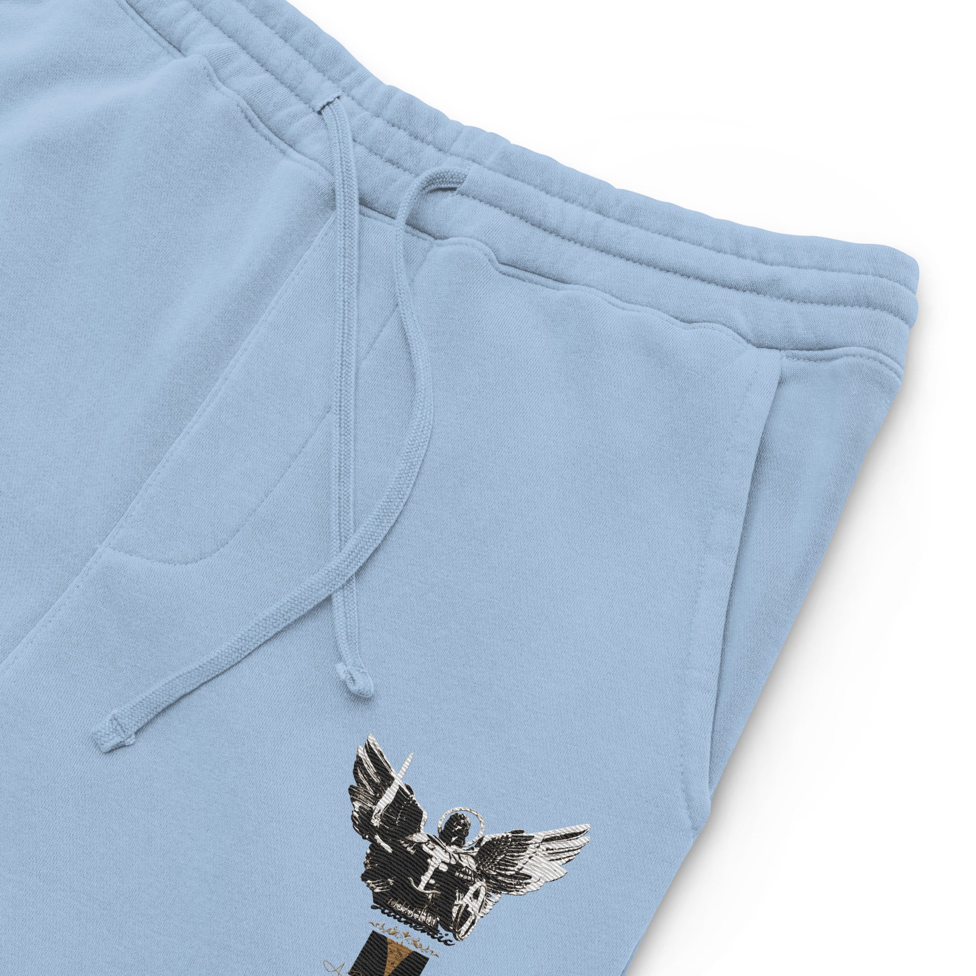 A. Rich Vibes Archangel Authentic Signature Collection Light Blue pigment-dyed sweatpants