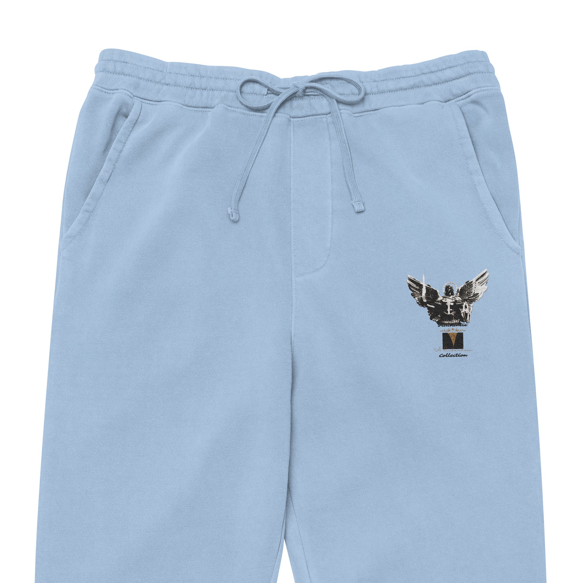 A. Rich Vibes Archangel Authentic Signature Collection Light Blue pigment-dyed sweatpants