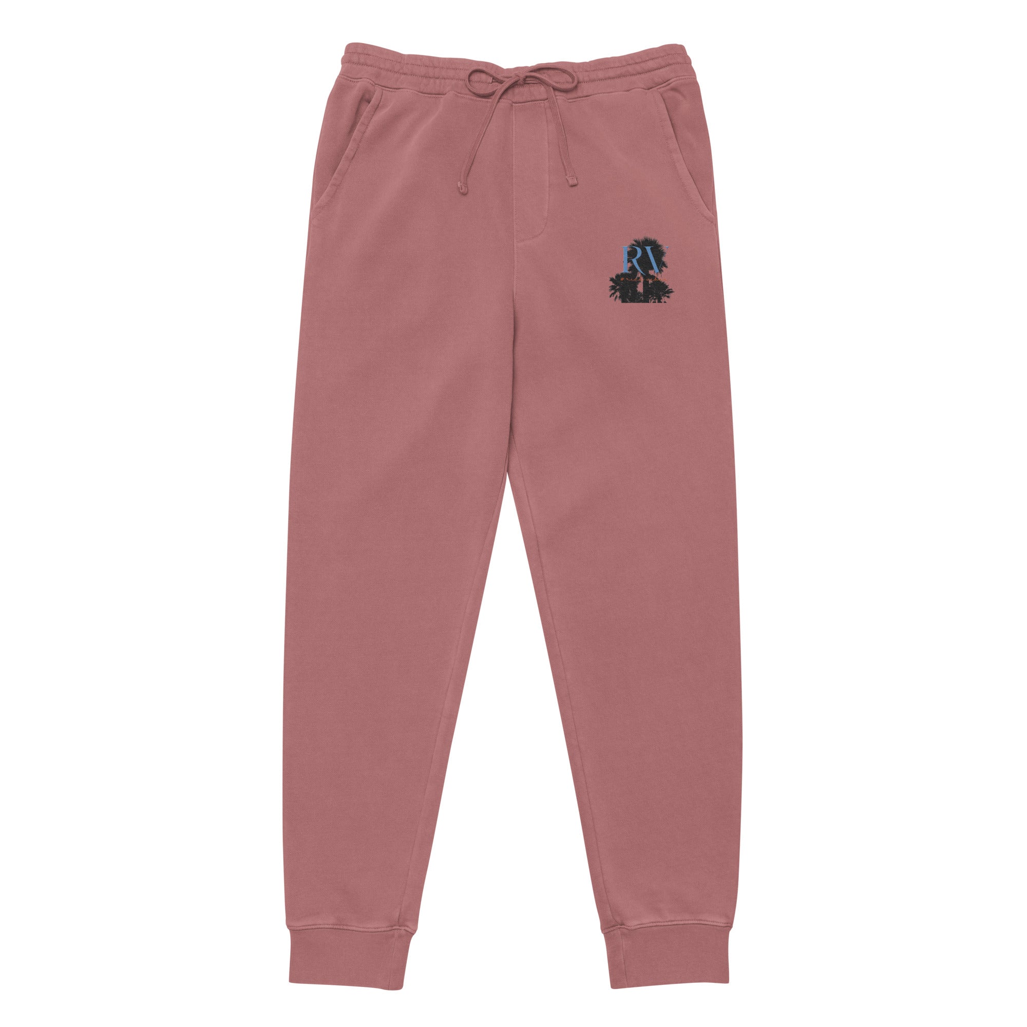 Rich Vibes RV Palm Trees Logo - Unisex pigment-dyed sweatpants