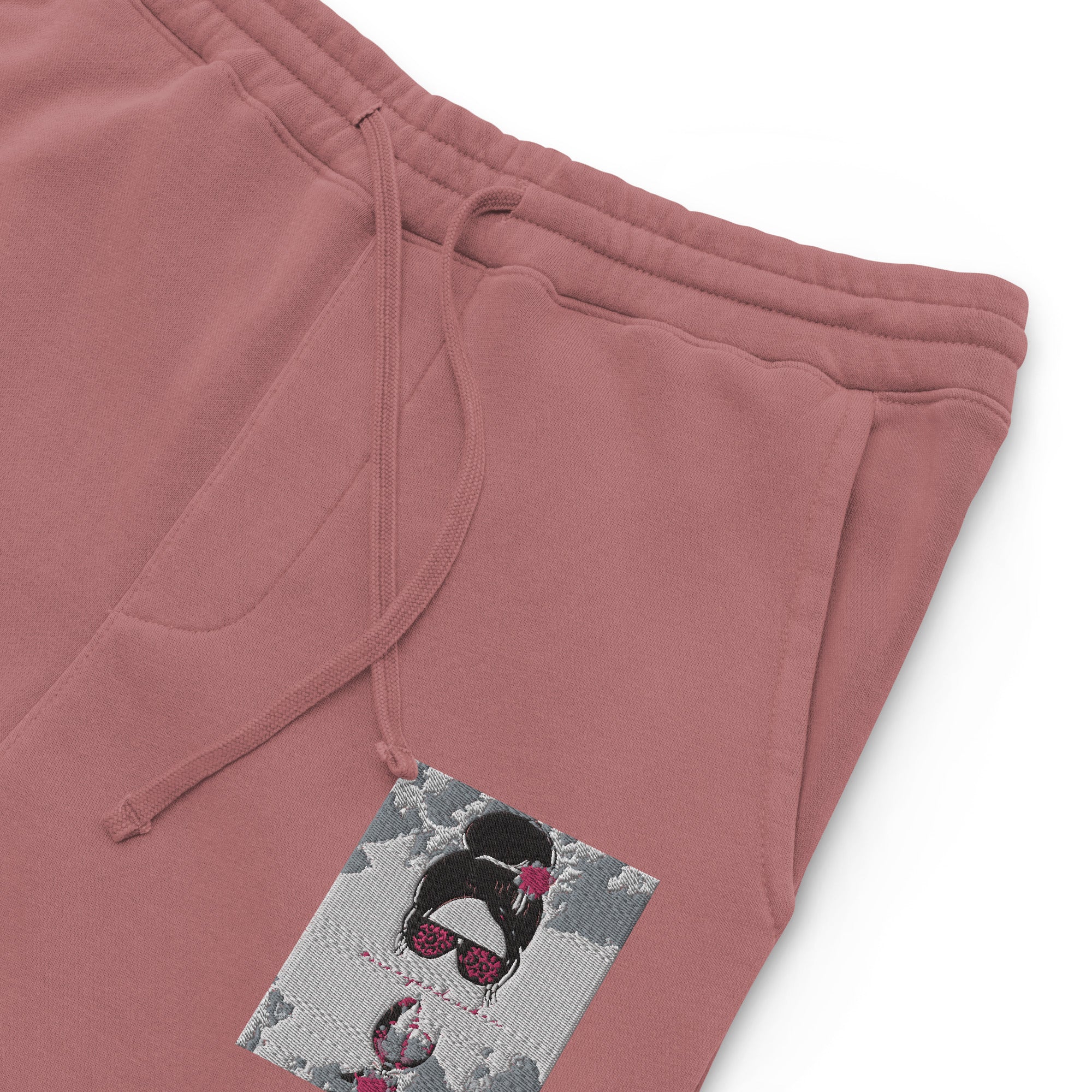 Vineyard Vibes Pink Water Color Maroon - Unisex pigment-dyed sweatpants