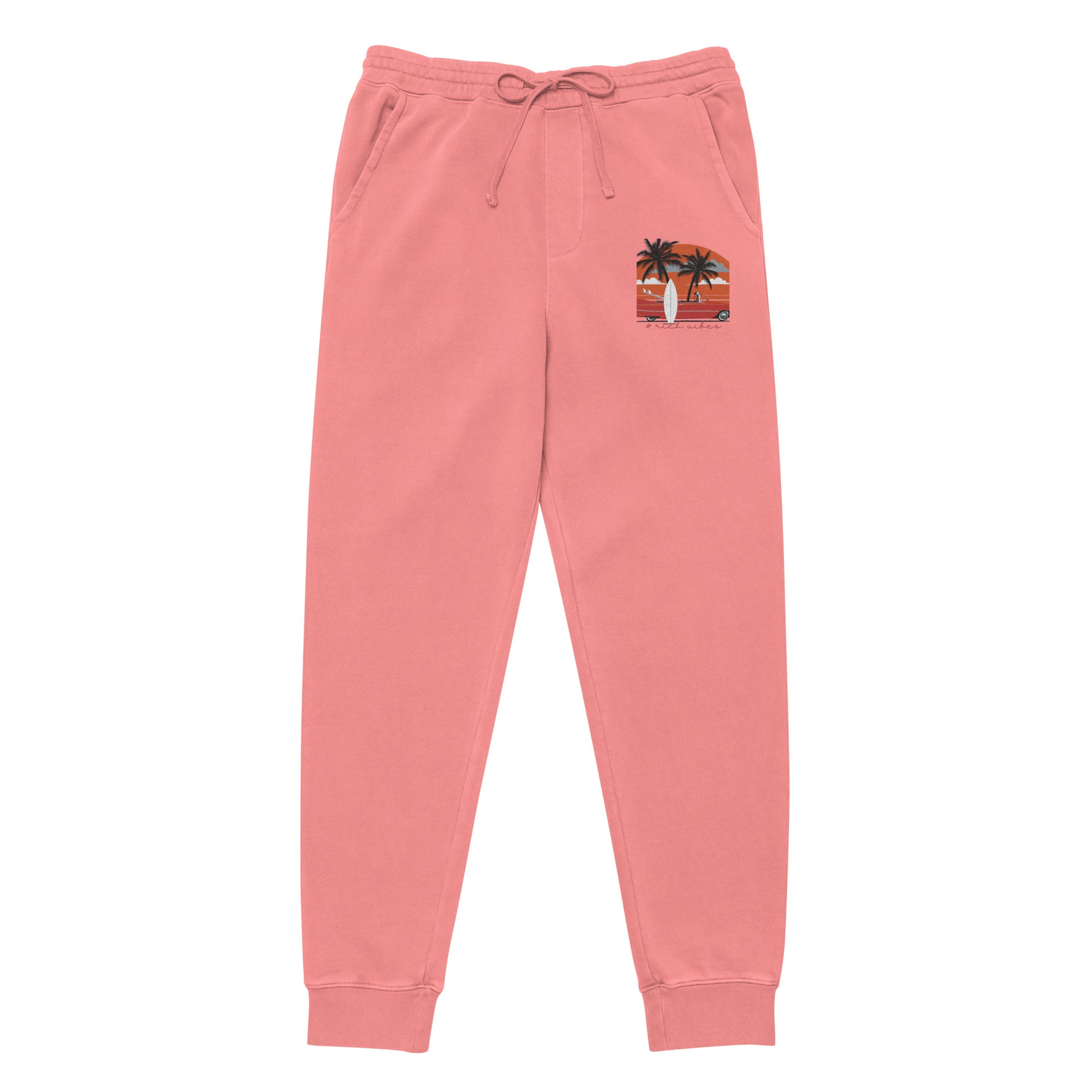 RV5 Surfs Up Sunset Classic Peach - Unisex pigment-dyed sweatpants
