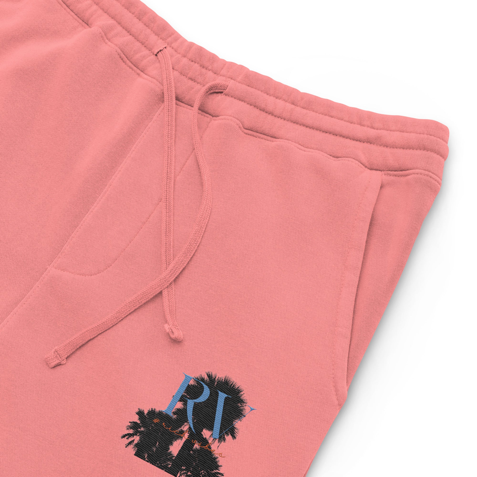Rich Vibes RV Palm Trees Logo - Unisex pigment-dyed sweatpants